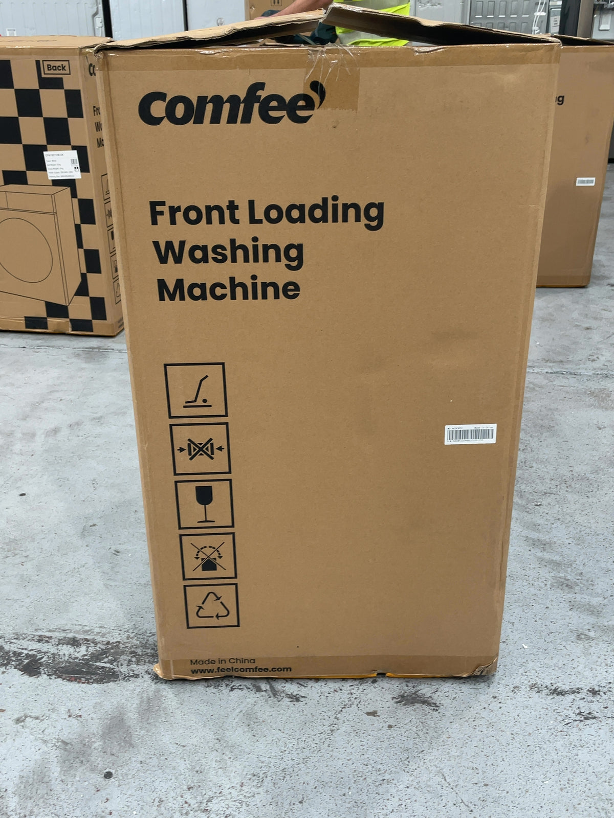 #GRC-167-158 - Comfee 7kg 1200rpm Washing Machine – Steam Wash & 15 Min Quick Cycle, White