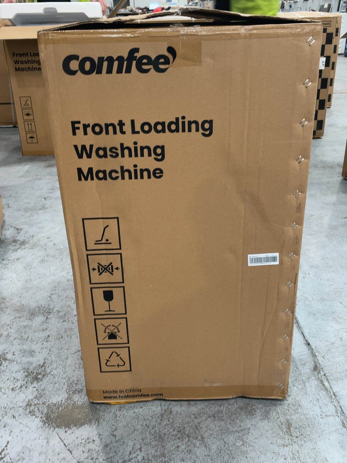 #GRC-167-160 - Comfee 7kg 1200rpm Washing Machine – Steam Wash & 15 Min Quick Cycle, White