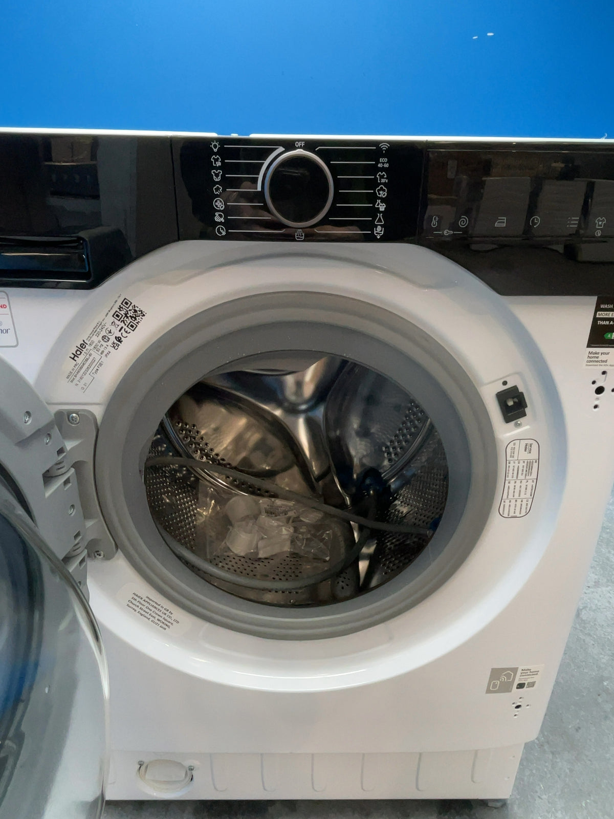 #GRC-167-259 - Haier 9kg 1600rpm Integrated Washing Machine – Instant Mix Technology, White