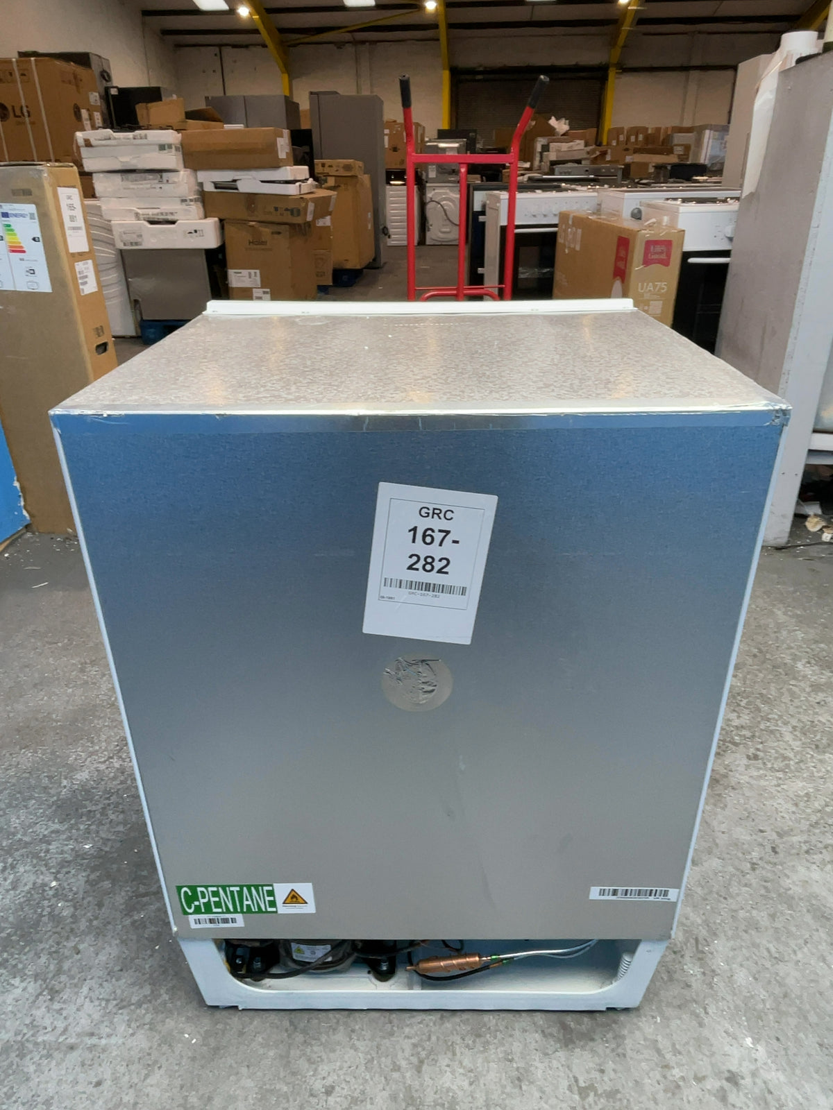 #GRC-167-282 - Hoover H-FREEZE 300 95L Integrated Undercounter Freezer – Fixed Hinge, White