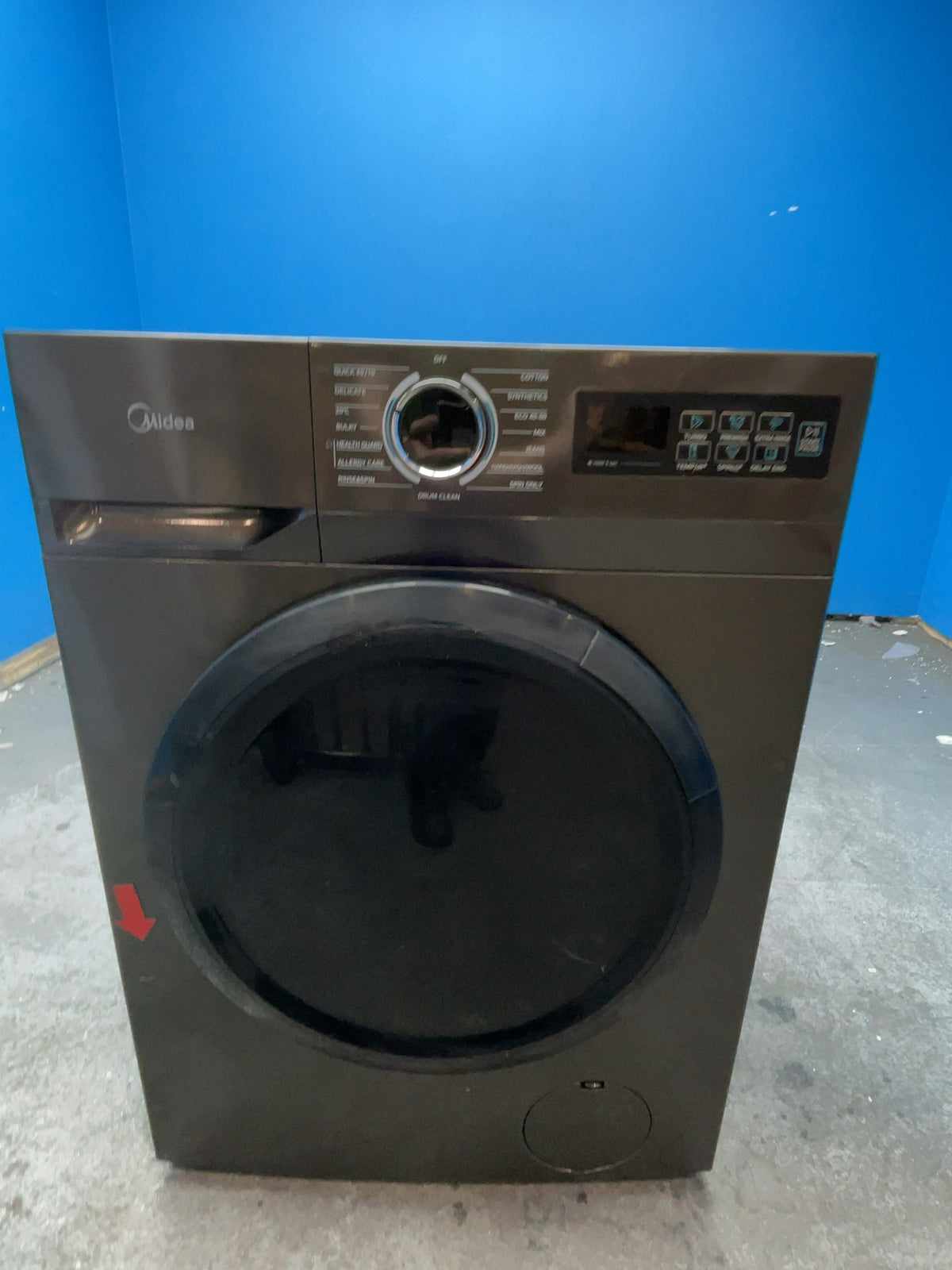 #GRC-167-339 - Midea 8kg 1400rpm Washing Machine – Lunar Dial LED, Inverter Motor, White