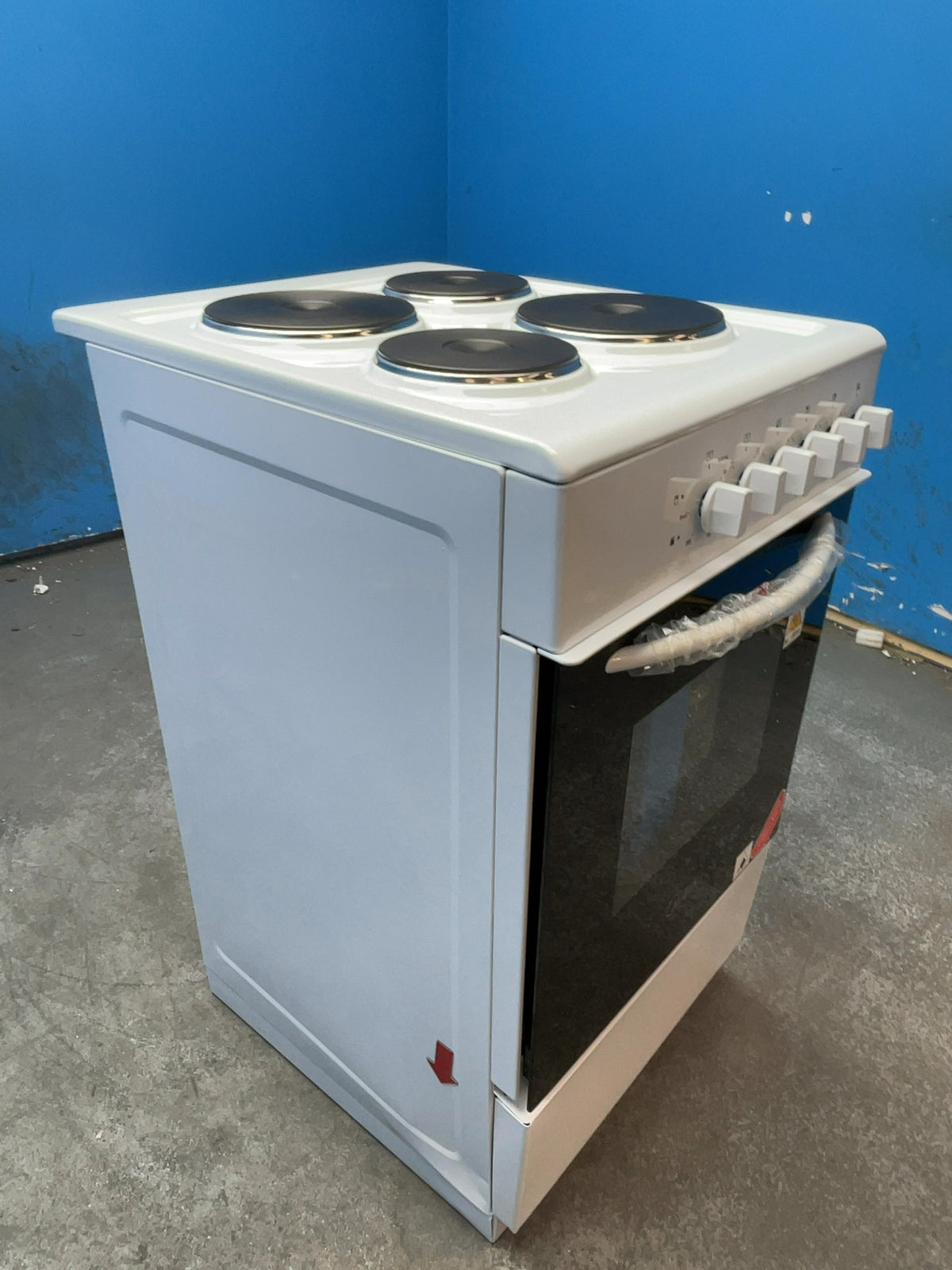 #GRC-167-361 - Midea 50cm Electric Cooker – Solid Plate Hob, Integrated Grill, White