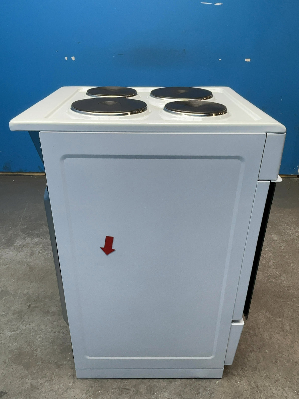 #GRC-167-371 - Midea 50cm Electric Cooker – Solid Plate Hob, Integrated Grill, White
