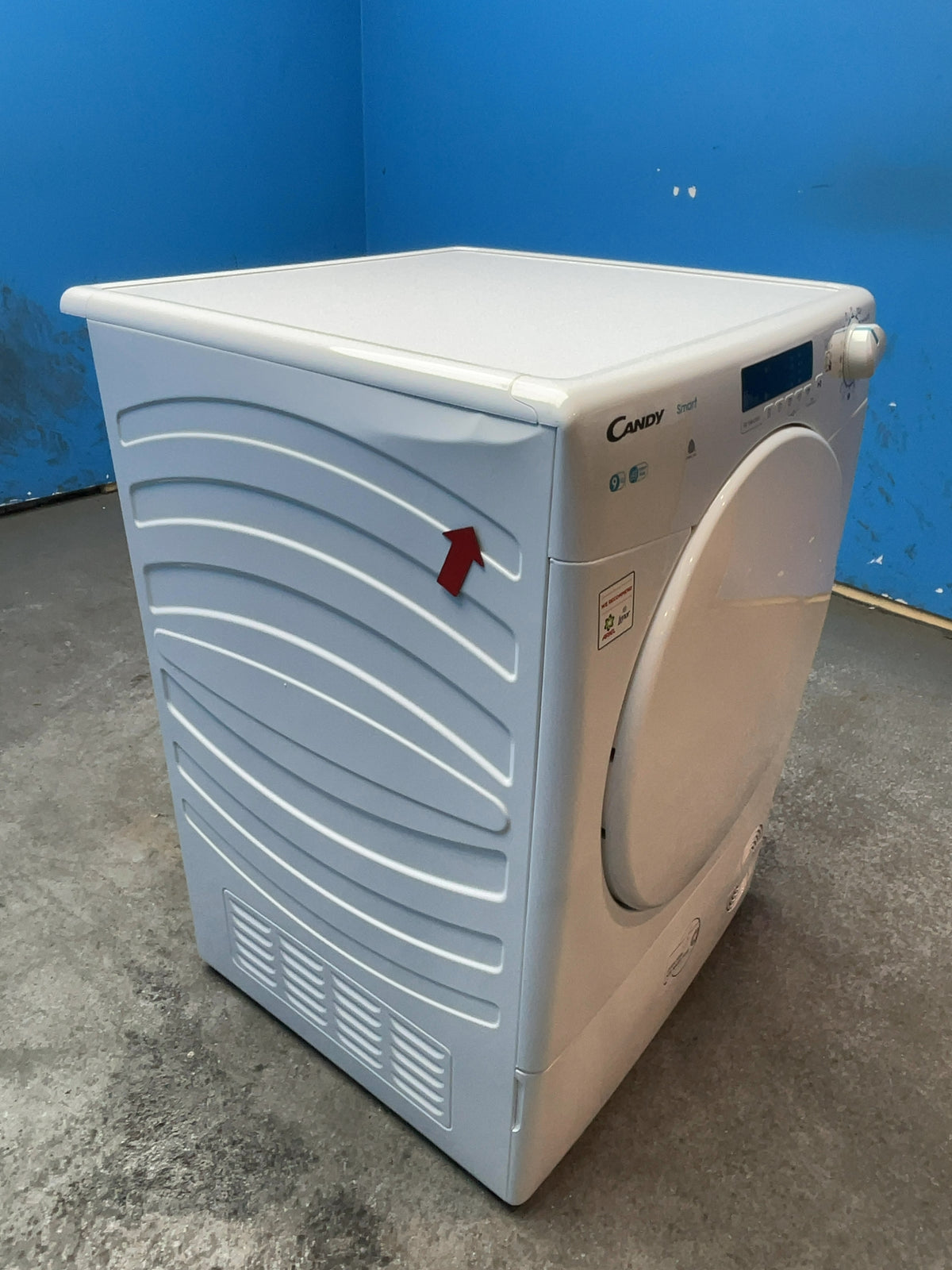 #GRC-167-408 - Candy Smart 9kg Condenser Tumble Dryer – WiFi Connected, White, G Energy Rating
