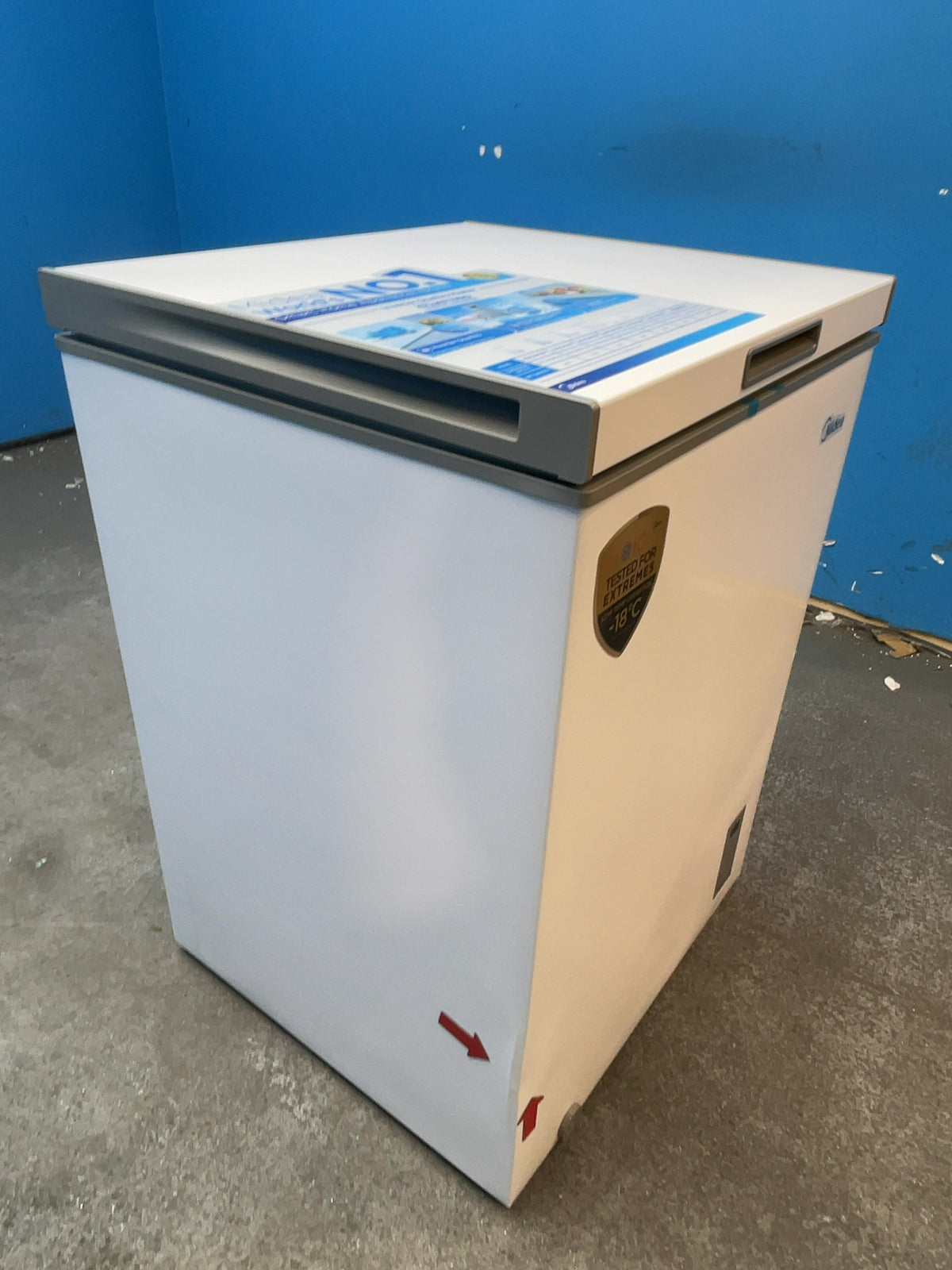 #GRC-167-462 - Midea 143L Chest Freezer – Converts to Fridge, Super Freeze, White