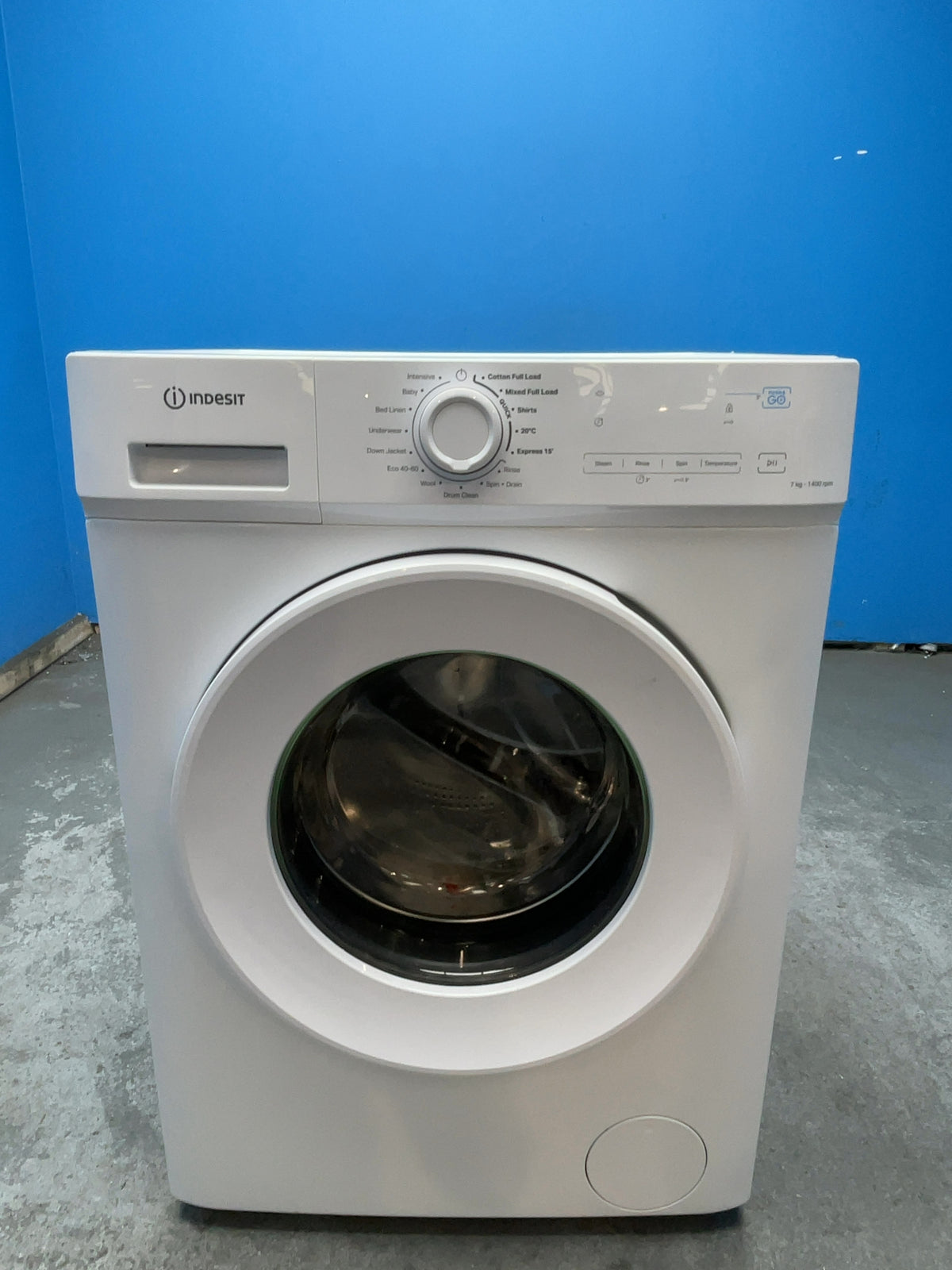 #GRC-167-518 - Indesit MyTime 7kg 1400rpm Washing Machine – Push&Go, Steam, White