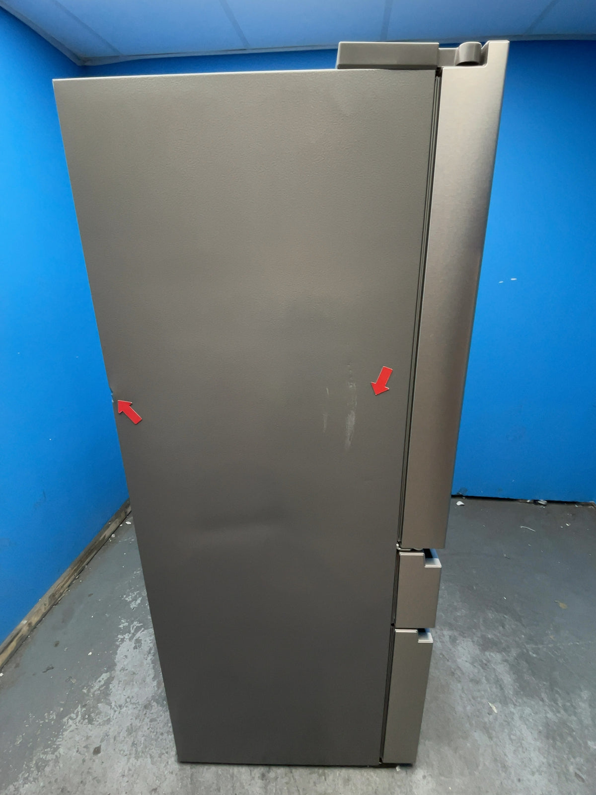 #GRC-167-535 - Hisense 91.4cm French Door Fridge Freezer – 560L, Stainless Steel