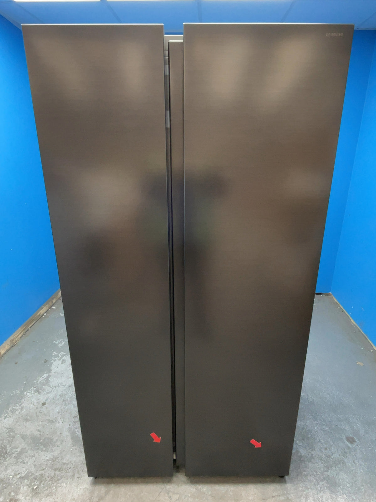 #GRC-167-545 - Samsung 659L American Fridge Freezer – SpaceMax, Total No Frost, SmartThings Wi-Fi, Black Steel