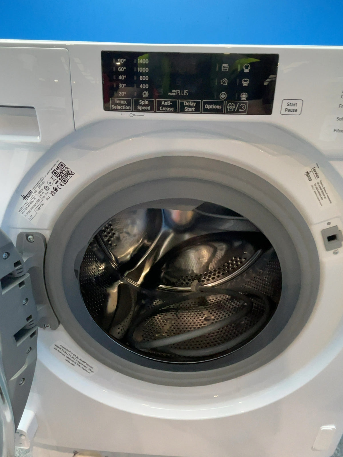 #GRC-167-597 - Hoover H-WASH 300 8kg 1400rpm Integrated Washing Machine – KG Mode Sensor, White
