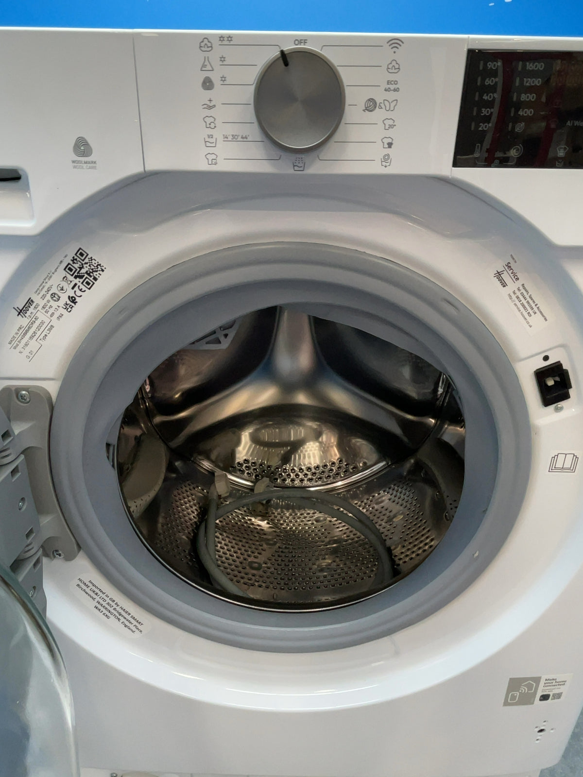 #GRC-167-612 - Hoover H-WASH & DRY 400 Integrated Washer Dryer – 9kg Wash, 5kg Dry, 1600rpm, White