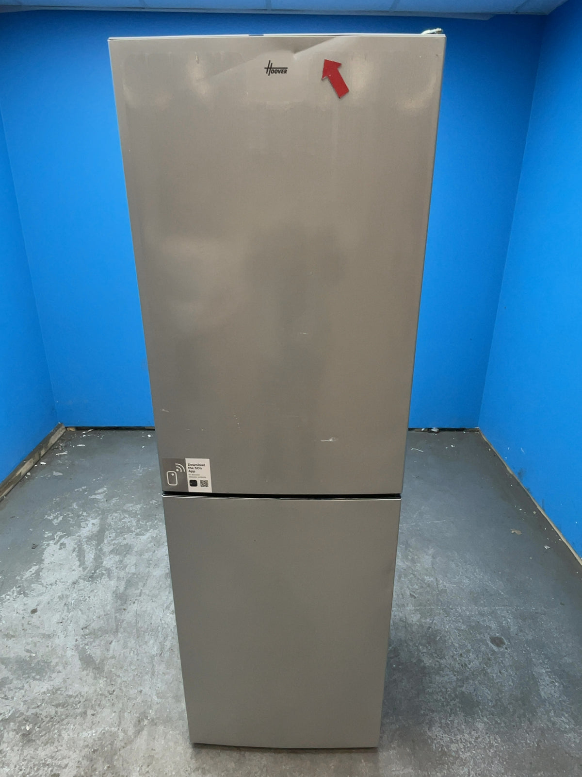 #GRC-167-672 - Hoover H-FRIDGE 300 54.5cm Fridge Freezer – 252L, Silver, Total No Frost