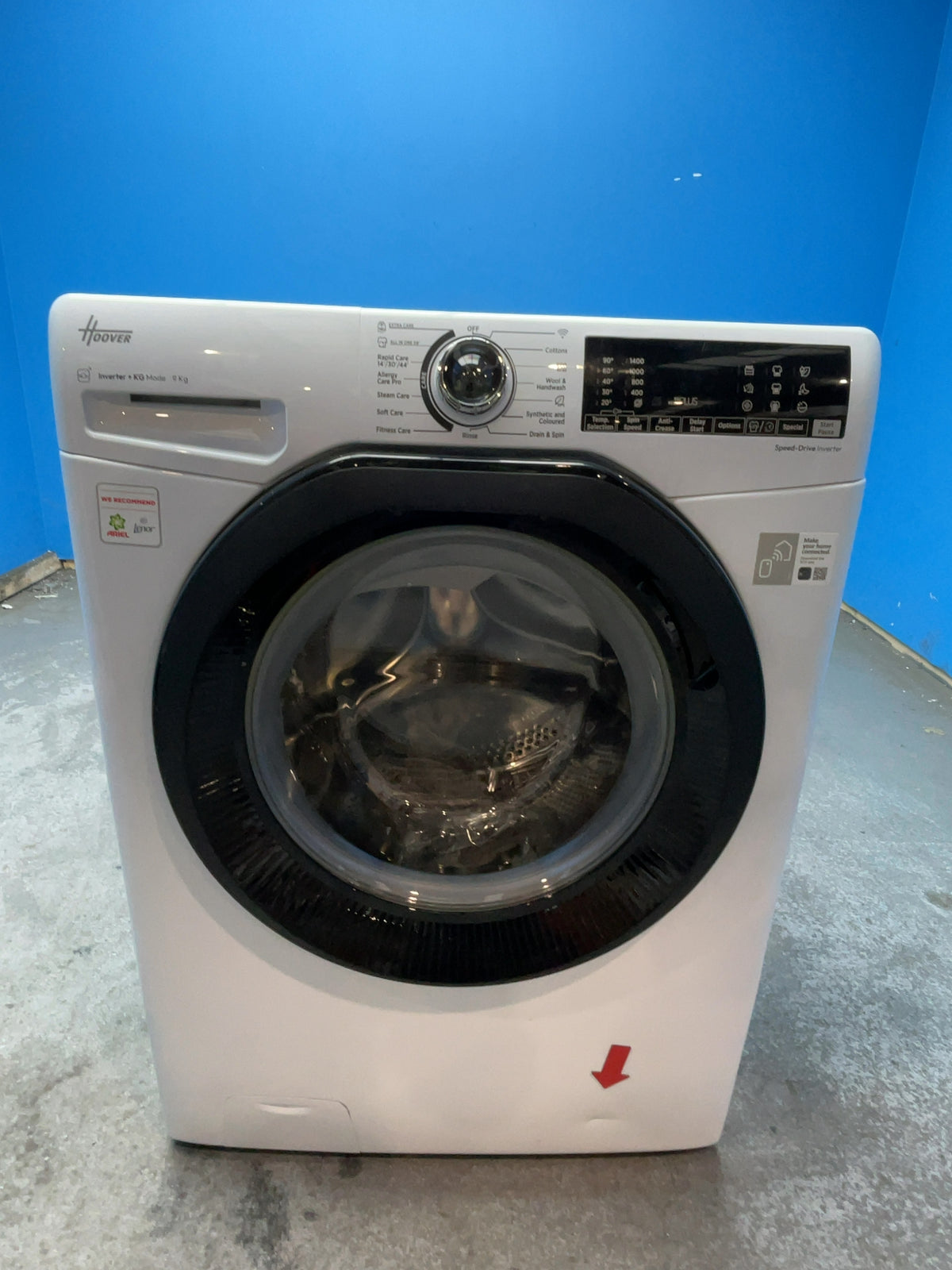 #GRC-167-814 - Hoover H-WASH 350 9kg 1400rpm Washing Machine – Allergy Care Pro, White