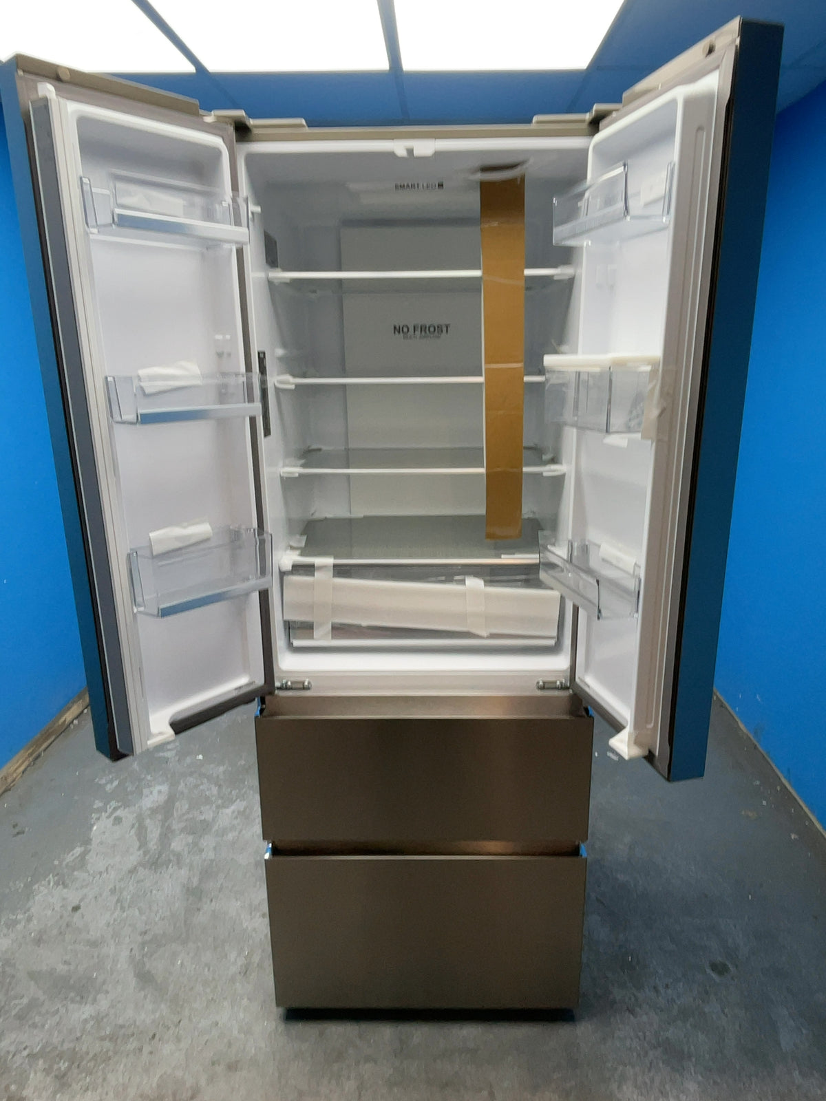 #GRC-167-839 - Haier 70cm French Door Fridge Freezer – 444L, Stainless Steel, Total No Frost