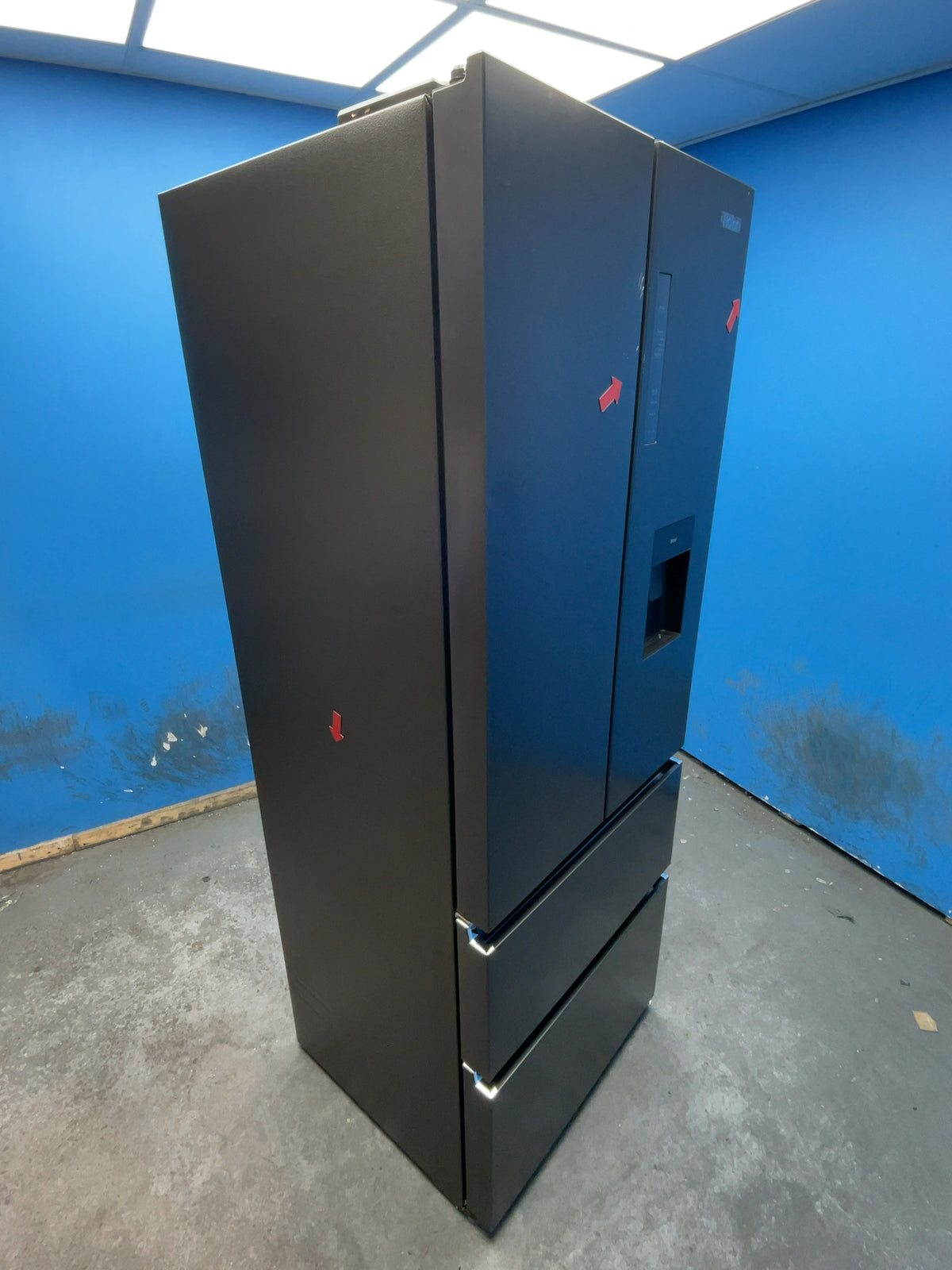 #GRC-167-851 - Haier 70cm French Door Fridge Freezer – 444L, Black, Total No Frost