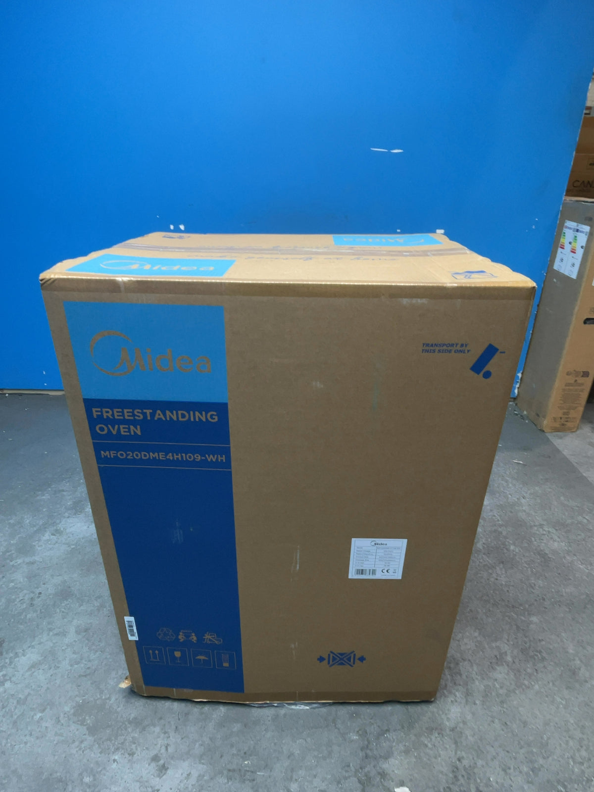 #GRC-167-960 - Midea 50cm Electric Cooker – Solid Plate Hob, Integrated Grill, White