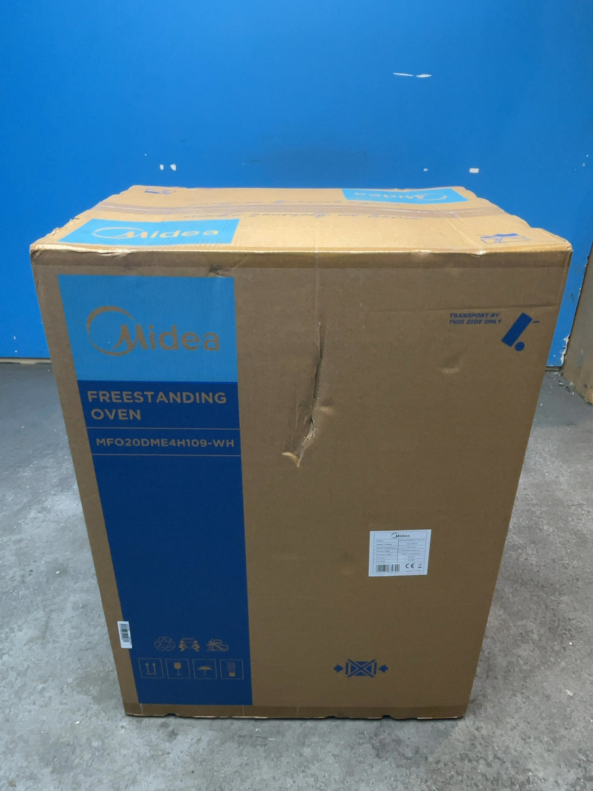 #GRC-167-964 - Midea 50cm Electric Cooker – Solid Plate Hob, Integrated Grill, White