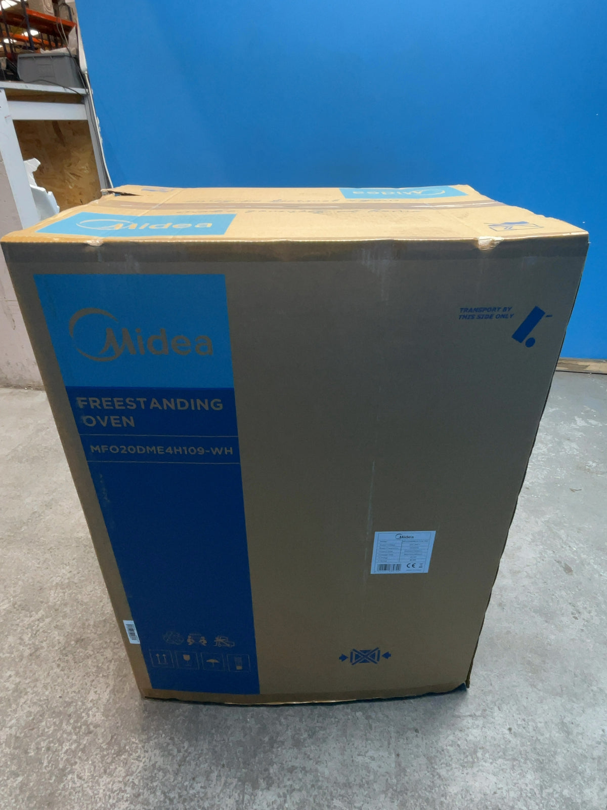 #GRC-167-965 - Midea 50cm Electric Cooker – Solid Plate Hob, Integrated Grill, White