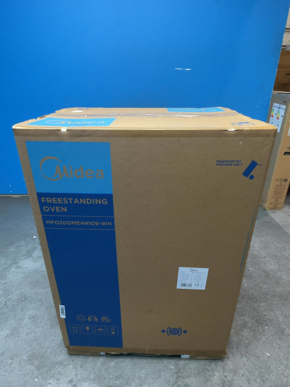 #GRC-167-966 - Midea 50cm Electric Cooker – Solid Plate Hob, Integrated Grill, White