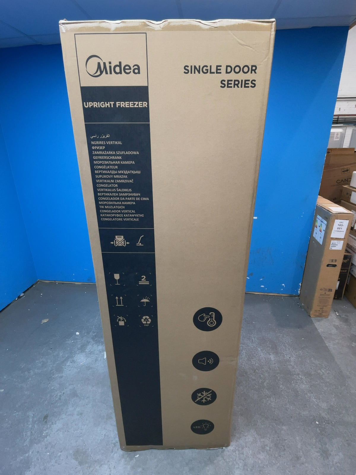 #GRC-167-996 - Midea 54cm Integrated Tall Freezer – 212L, Total No Frost, Sliding Hinge, Fast Freeze