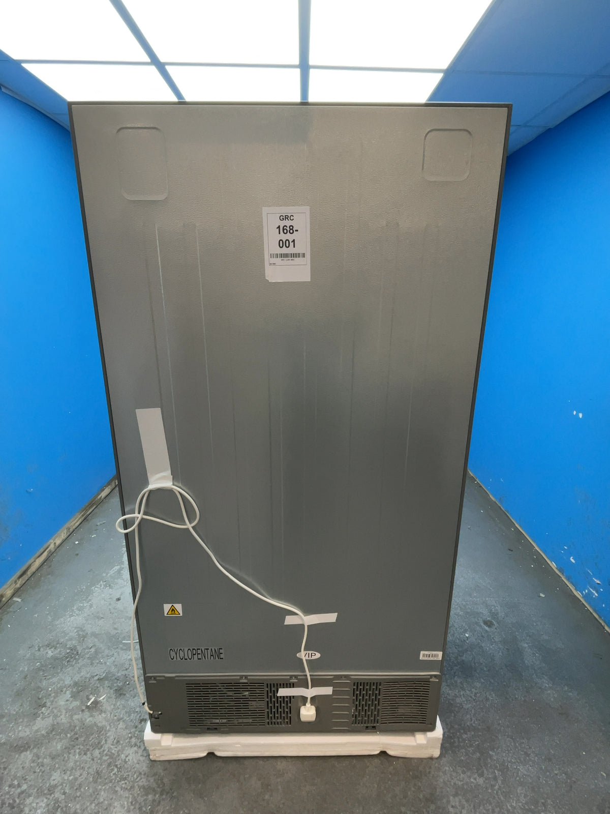 #GRC-168-001 - Midea American Style Fridge Freezer – 592L, Brushed Steel, Total No Frost