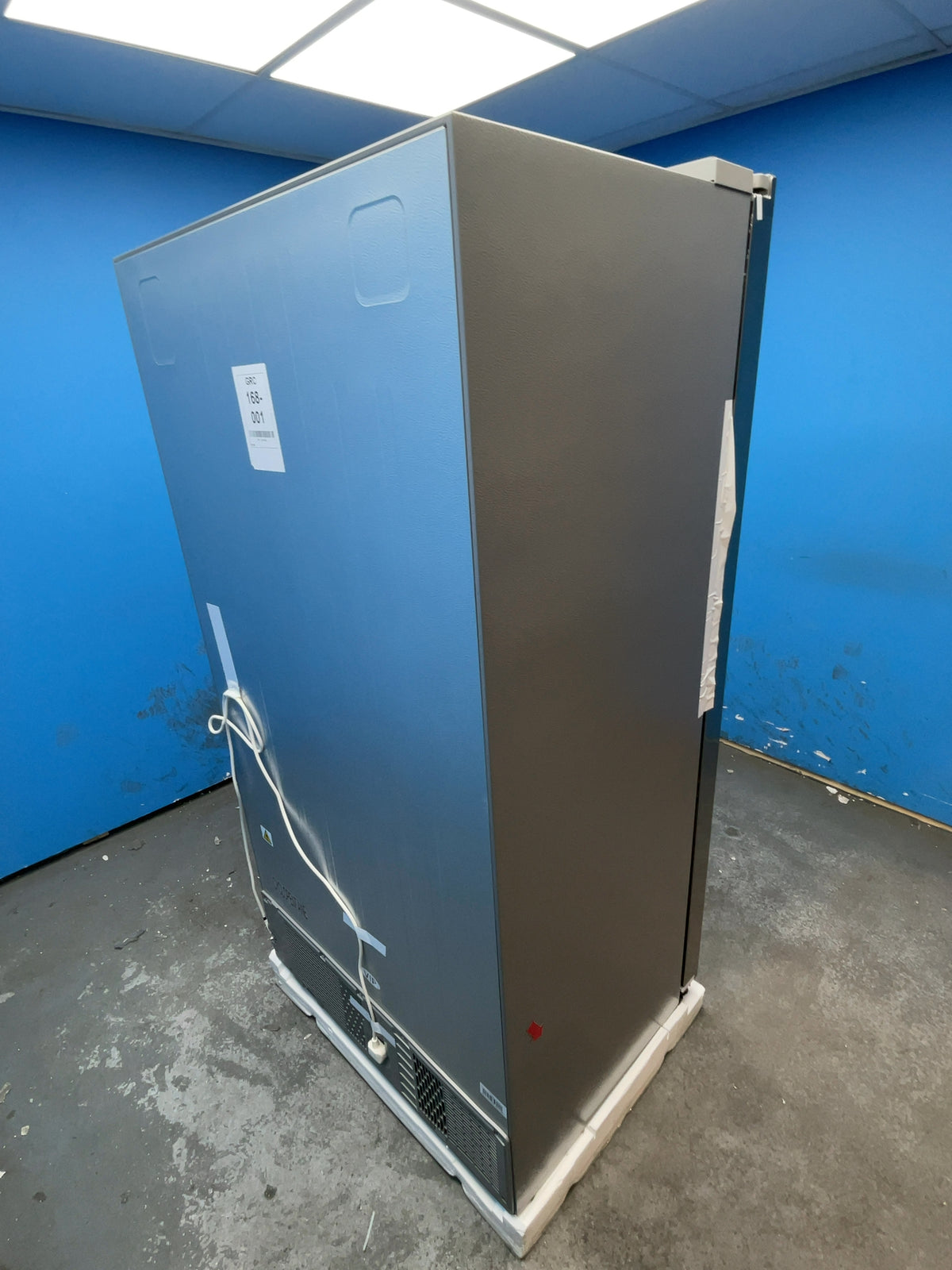 #GRC-168-001 - Midea American Style Fridge Freezer – 592L, Brushed Steel, Total No Frost