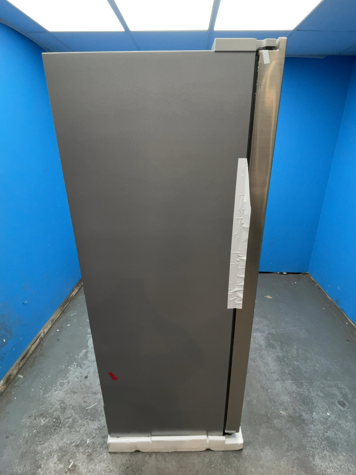 #GRC-168-001 - Midea American Style Fridge Freezer – 592L, Brushed Steel, Total No Frost
