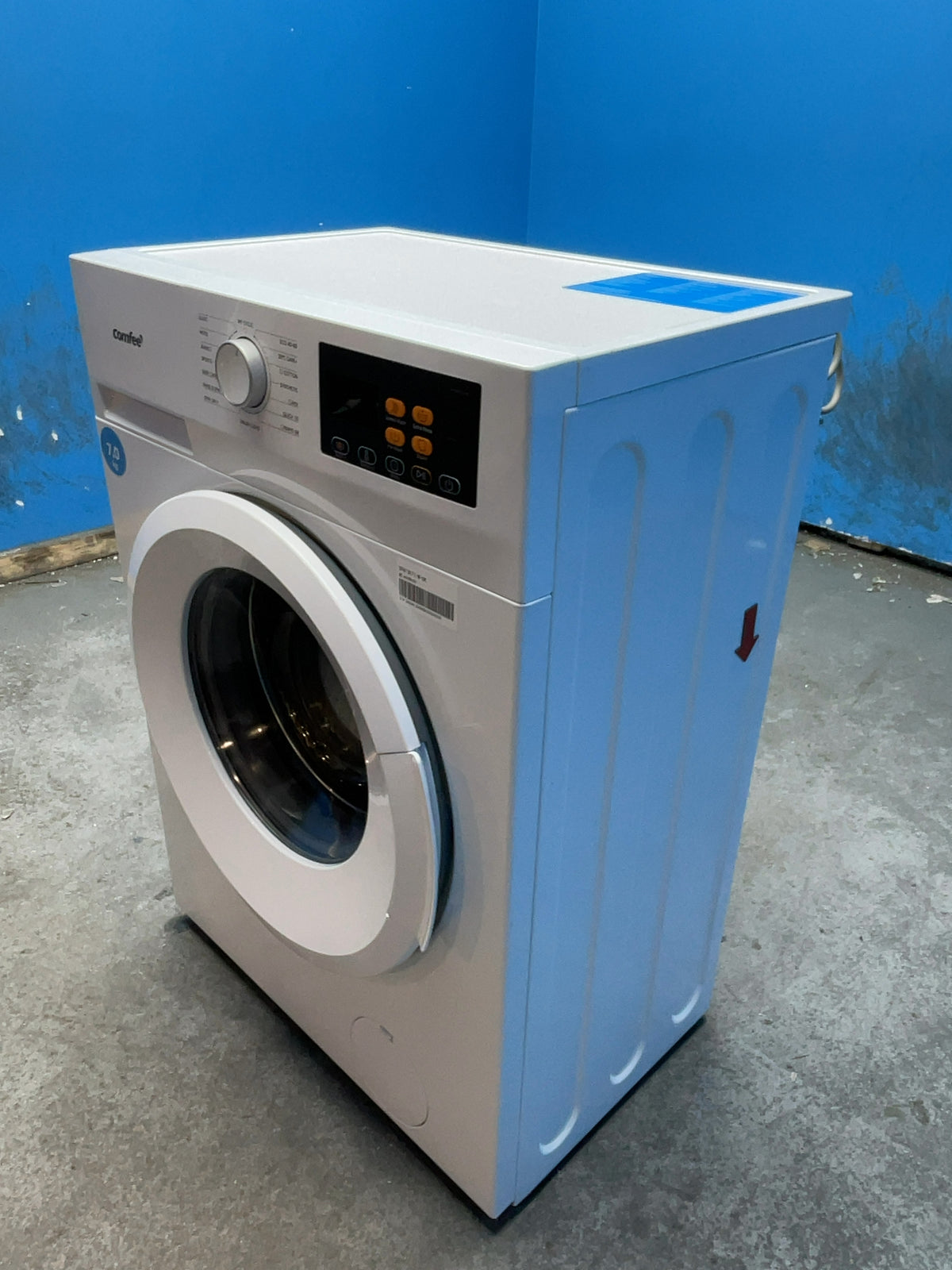 #GRC-168-017 - Comfee 7kg 1200rpm Washing Machine – Steam Wash & 15 Min Quick Cycle, White