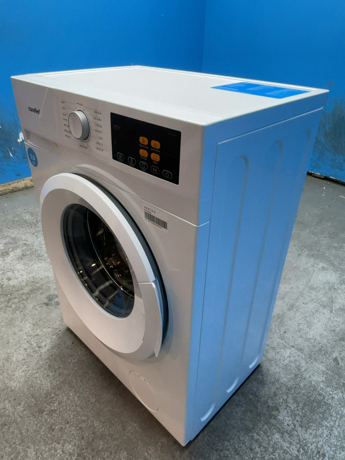 #GRC-168-039 - Comfee 7kg 1200rpm Washing Machine – Steam Wash & 15 Min Quick Cycle, White
