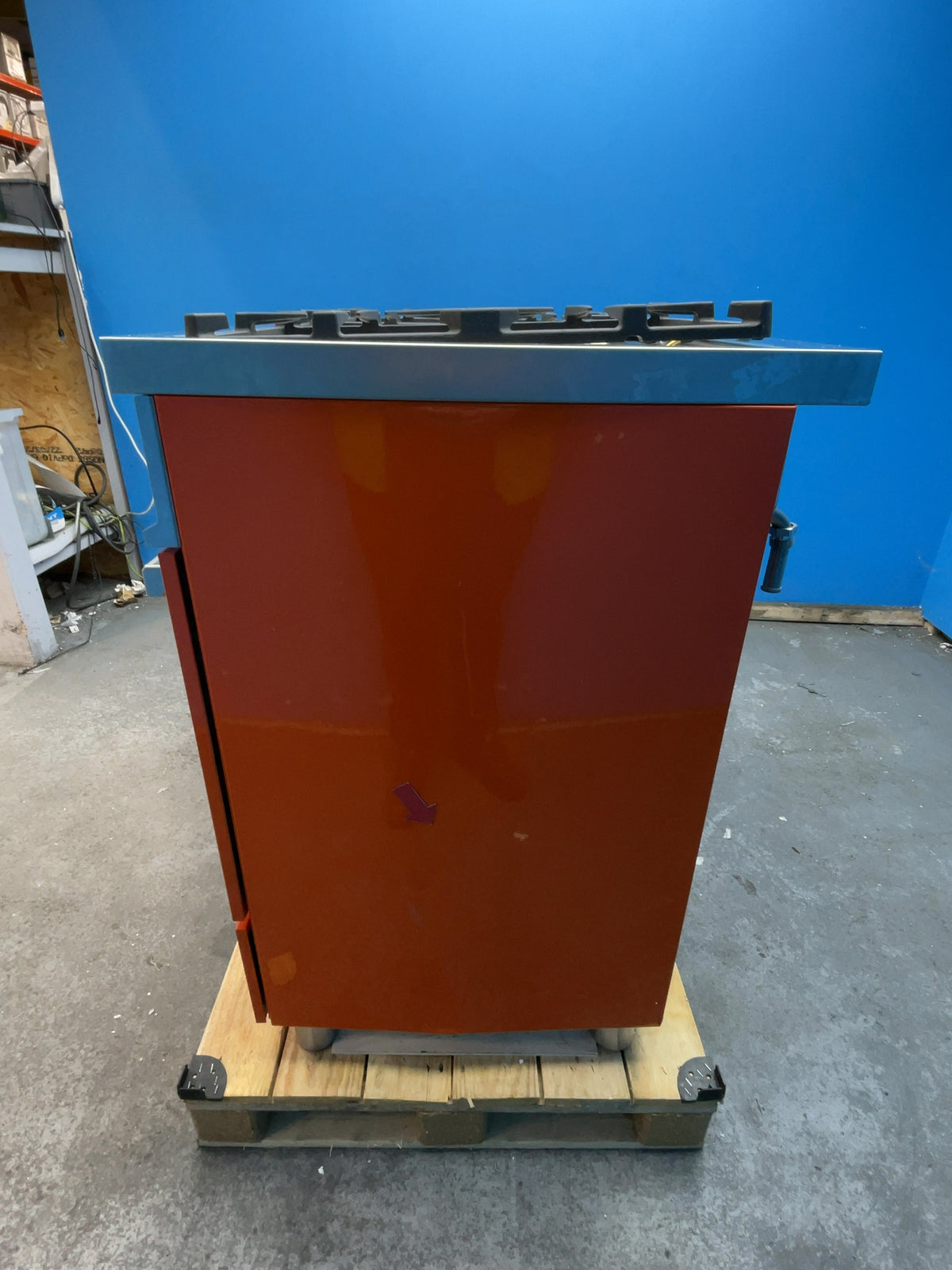 #GRC-168-074 - Bertazzoni Professional Series 100cm Dual Fuel Range Cooker – Twin Oven 123L, 6 Gas Burners, Dual Wok, Orange