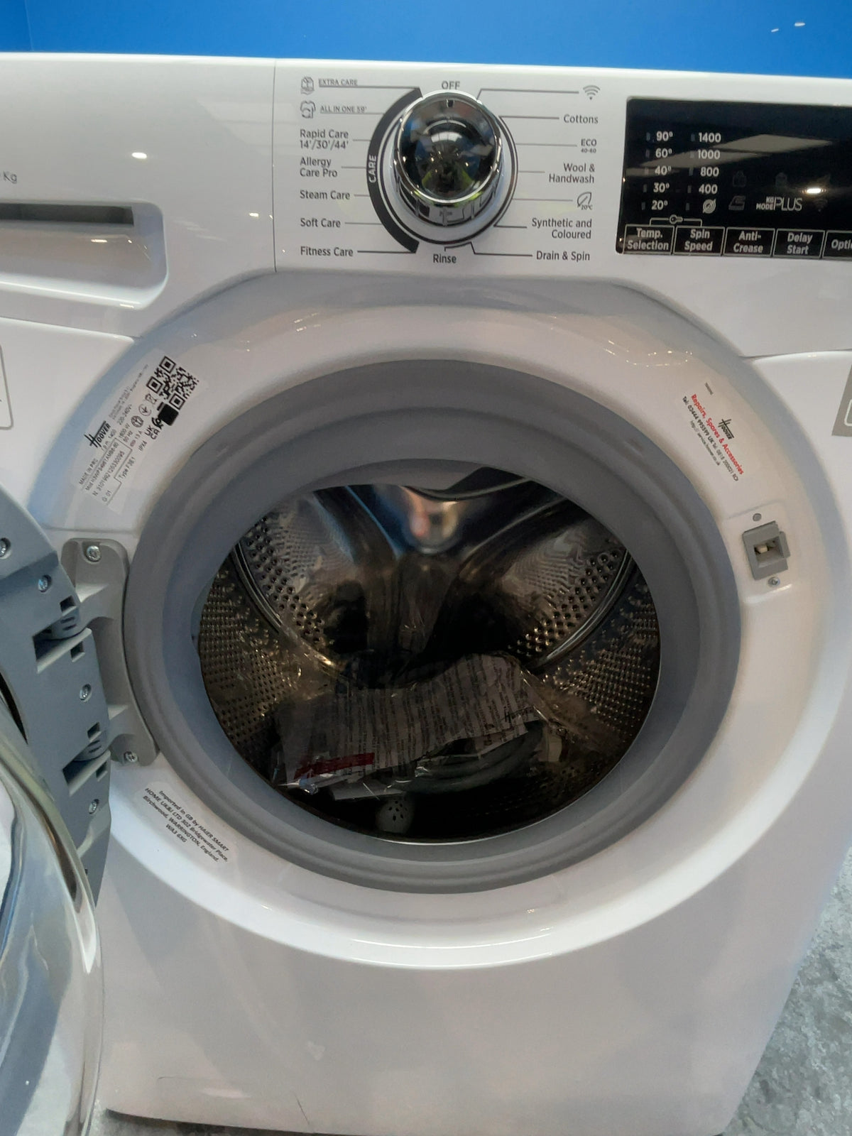 #GRC-168-121 - Hoover H-WASH 350 9kg 1400rpm Washing Machine – Allergy Care Pro, White