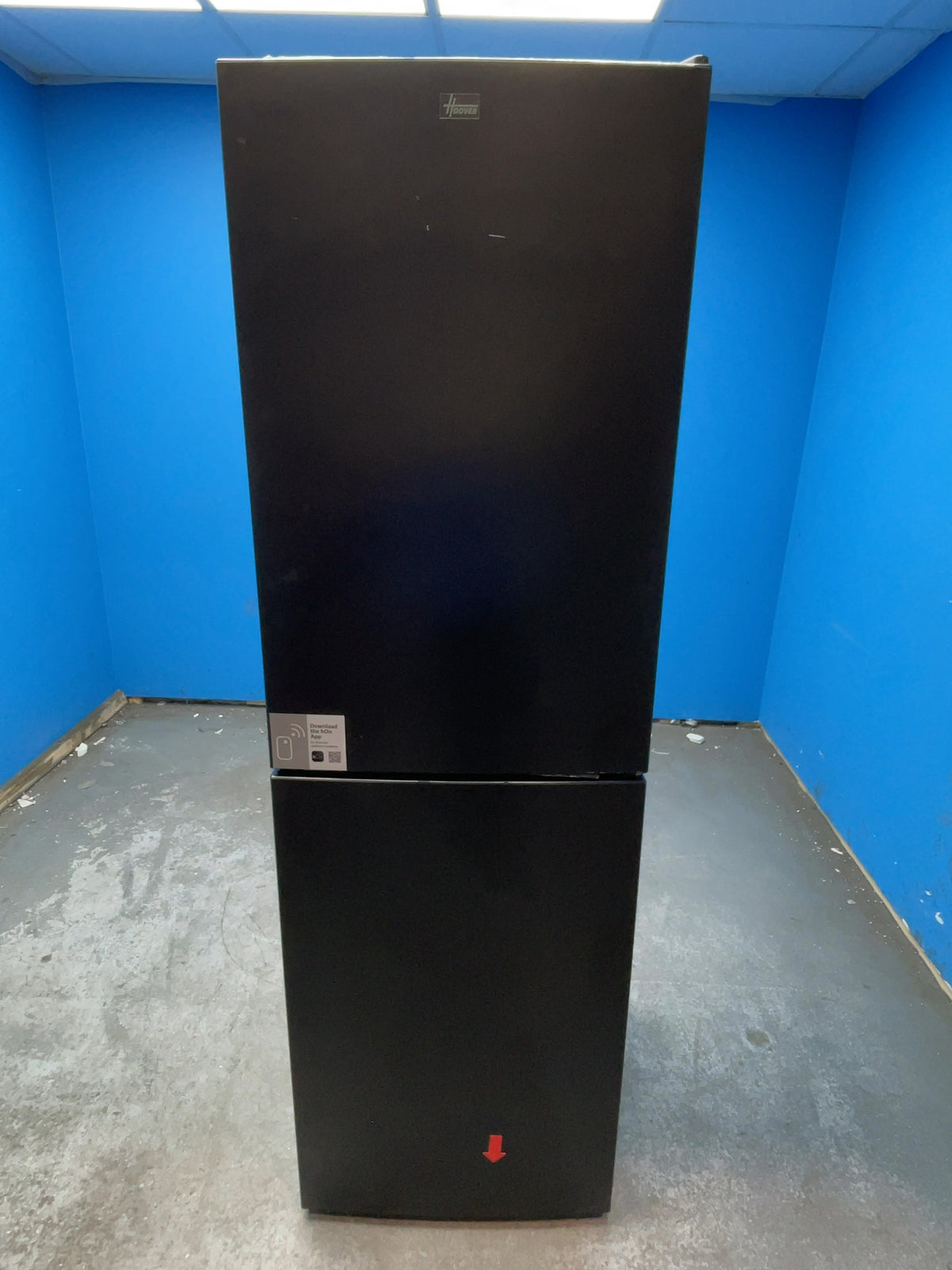 #GRC-168-135 - Hoover H-FRIDGE 300 54.5cm Fridge Freezer – 252L, Black, Low Frost, Smart WiFi