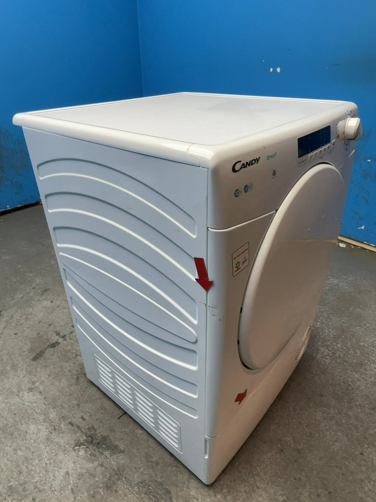 #GRC-168-194 - Candy Smart 10kg Condenser Tumble Dryer – Sensor Drying, White, G Energy Rating