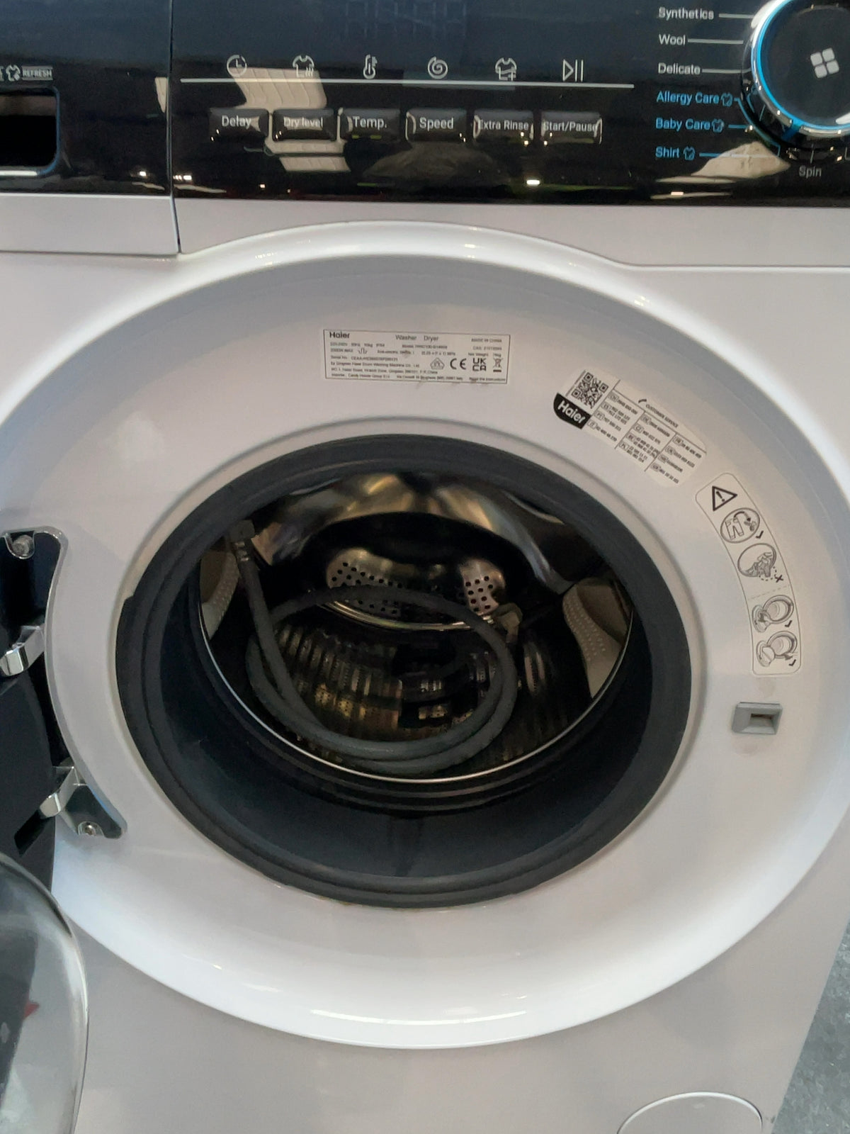 #GRC-168-361 - Haier I-Pro Series 3 10kg/6kg 1400rpm Washer Dryer – Direct Motion Beltless Motor, ABT Treatment, White