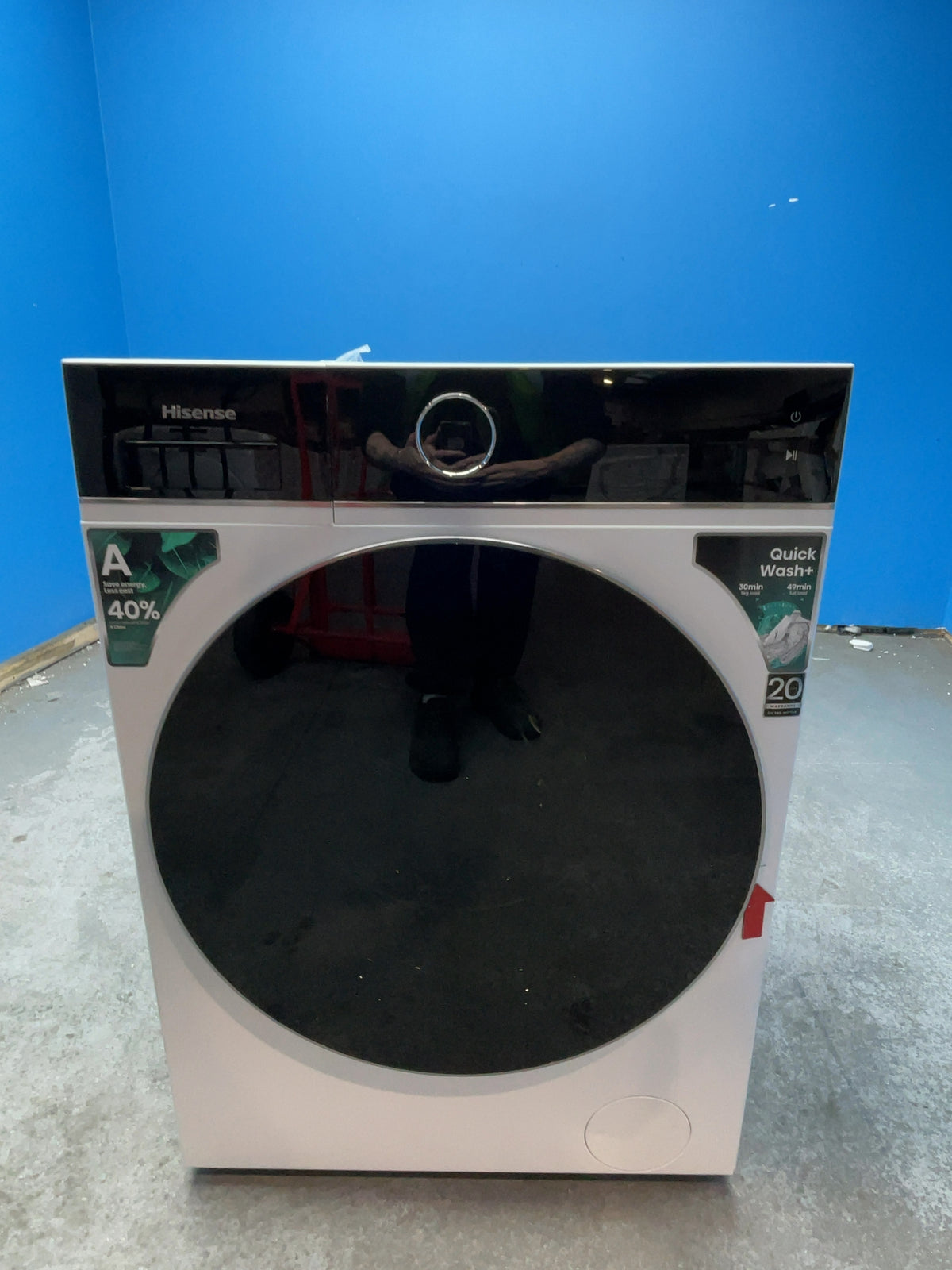 #GRC-168-396 - Hisense 12kg 1400rpm Washing Machine – Pure Jet Pro, Steam Function, White