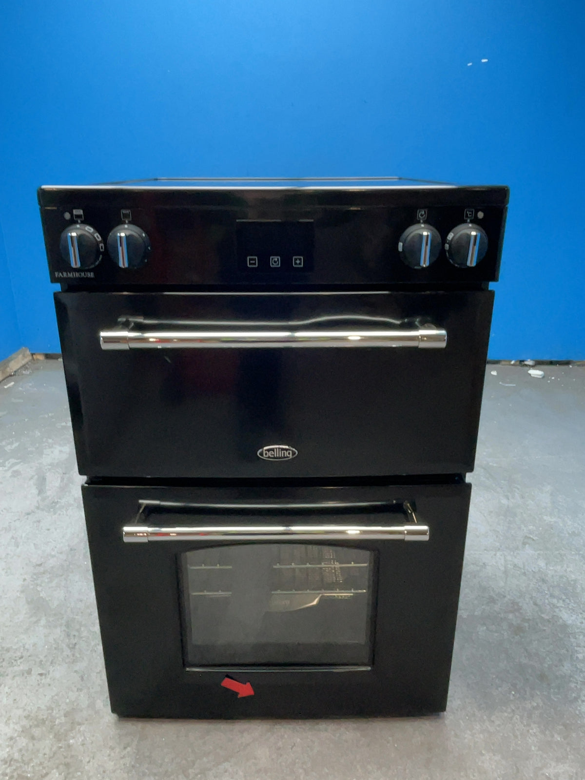 #GRC-168-540 - Belling Farmhouse 60Ei 60cm Electric Mini Range Cooker – 4 Zone Induction Hob, AirFry, 103L Capacity, Black