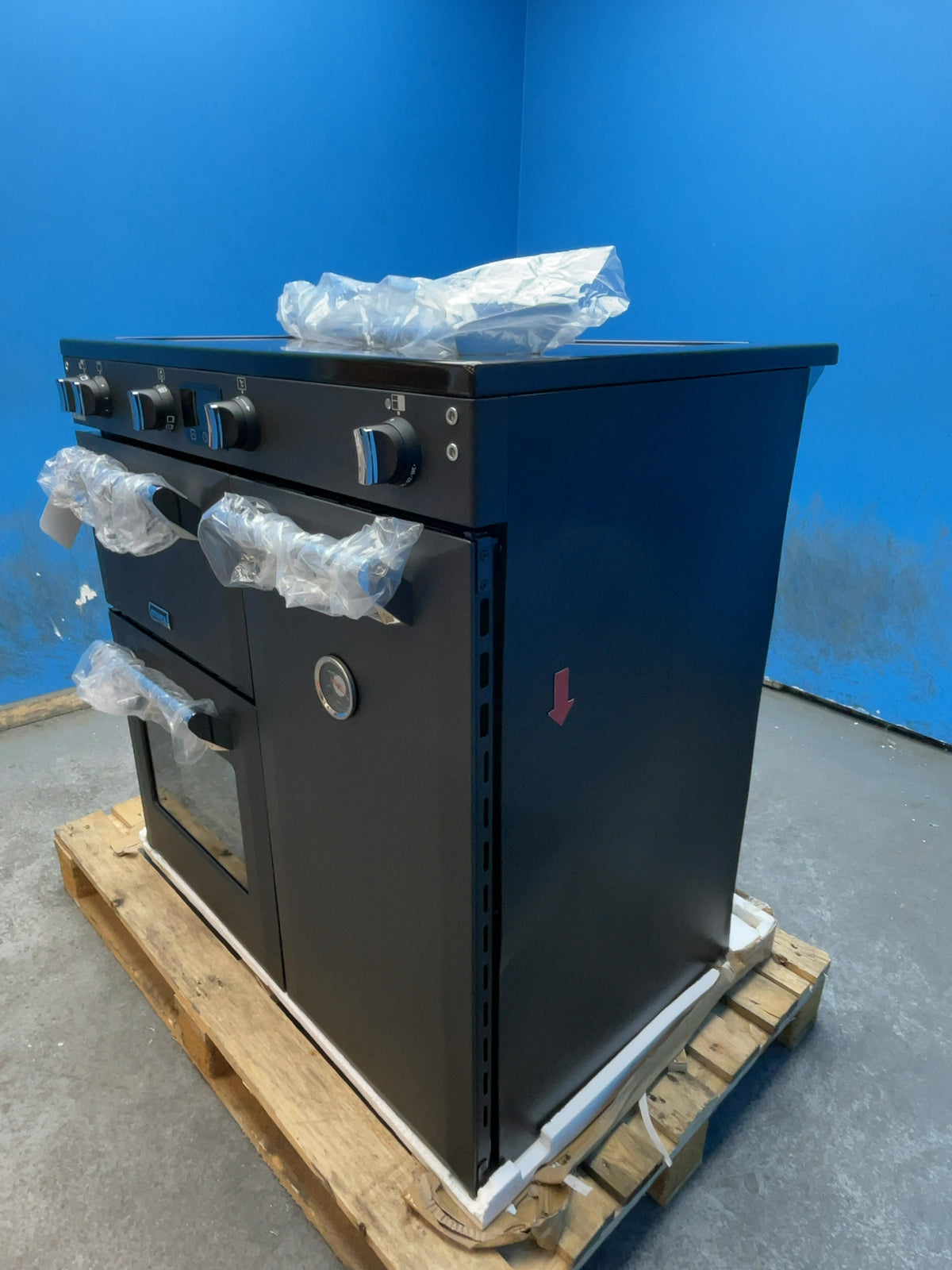 #GRC-168-547 - Stoves Richmond 90cm Electric Induction Range Cooker – 174L, 3 Ovens, AirFry, Anthracite