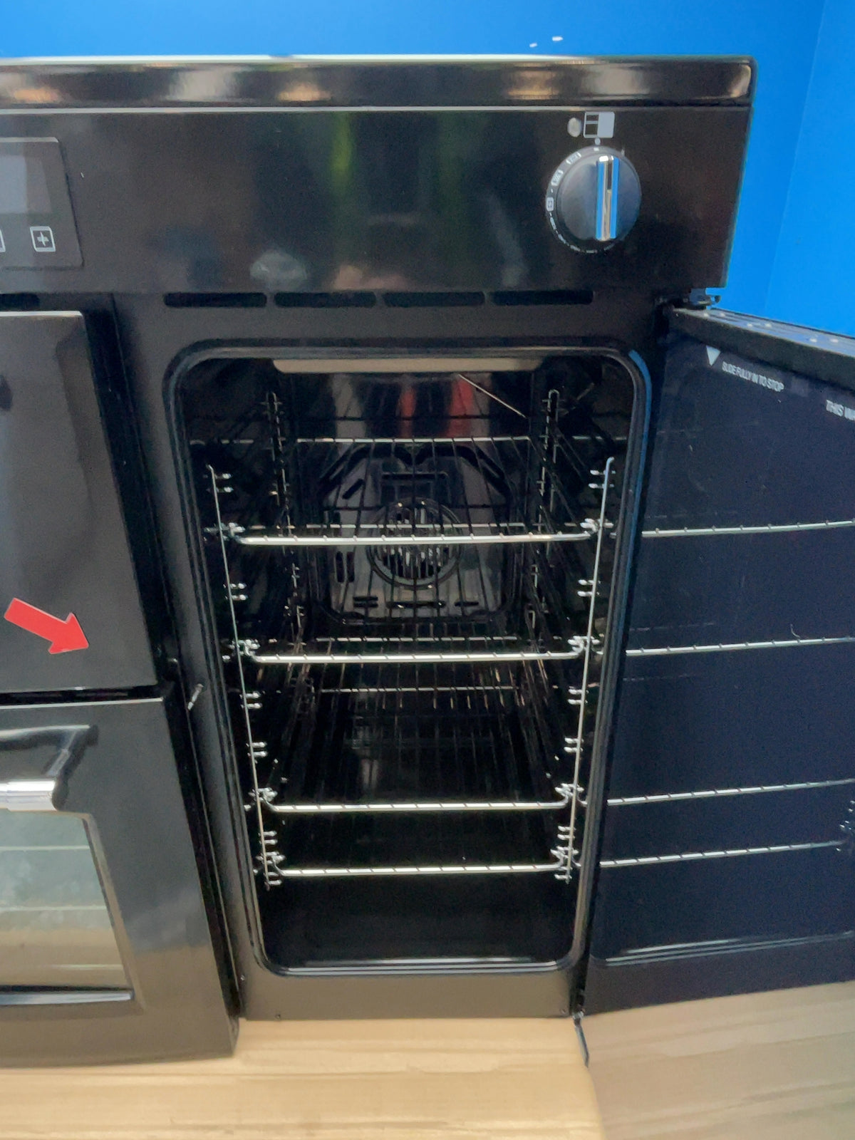 #GRC-168-570 - Belling Farmhouse 90cm Electric Induction Range Cooker – 174L Capacity, 5 Zone Hob, AirFry, Black