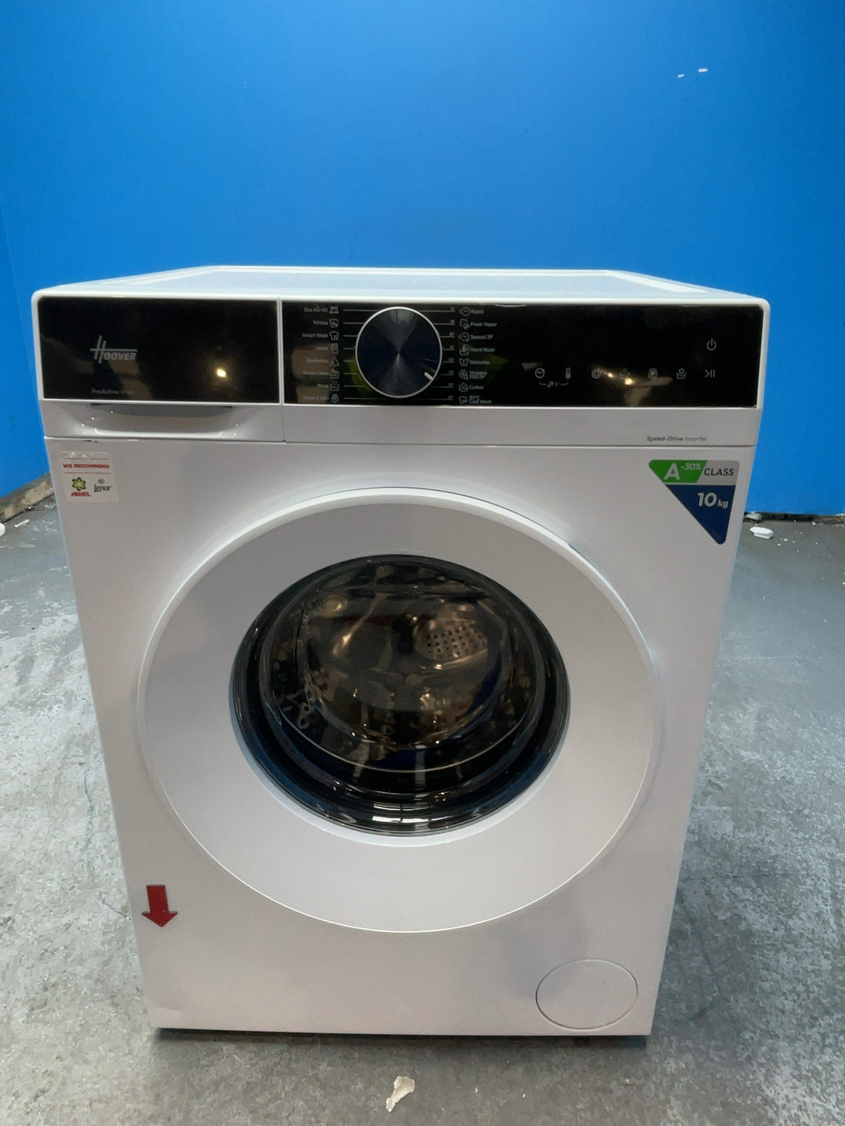 #GRC-168-586 - Hoover 10kg 1400rpm Washing Machine – Digital Inverter Motor, White