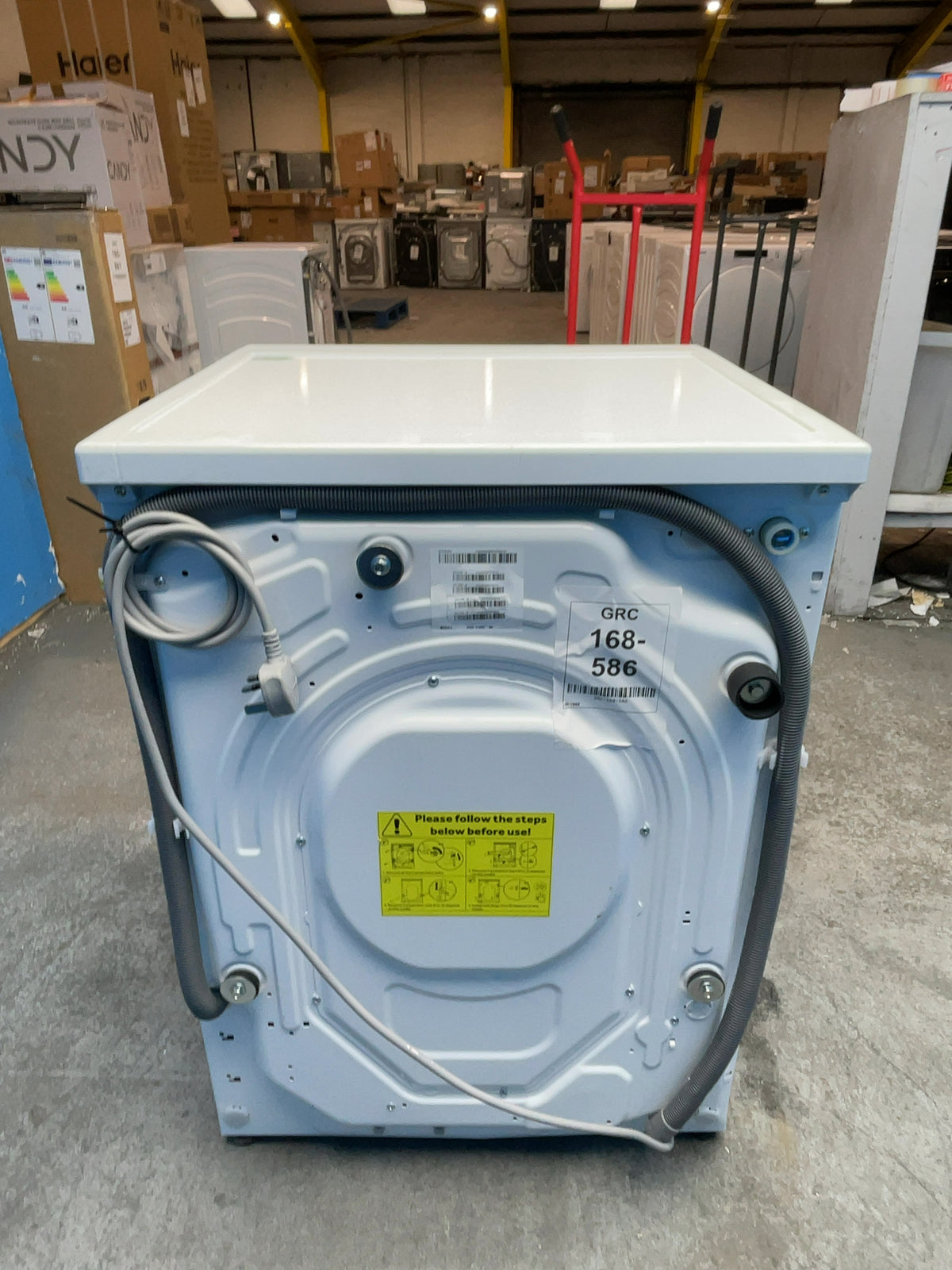 #GRC-168-586 - Hoover 10kg 1400rpm Washing Machine – Digital Inverter Motor, White