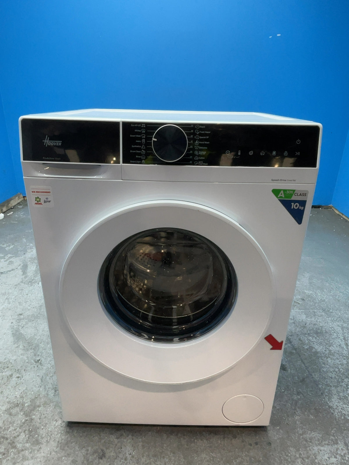 #GRC-168-588 - Hoover 10kg 1400rpm Washing Machine – Digital Inverter Motor, White