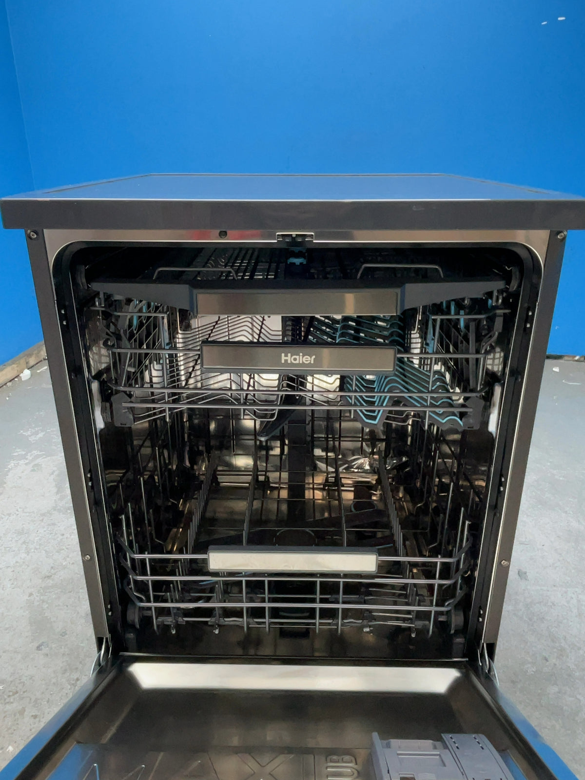 #GRC-168-622 - Haier 60cm Dishwasher – 14 Place Settings, WiFi Connected, A Rated, Grey