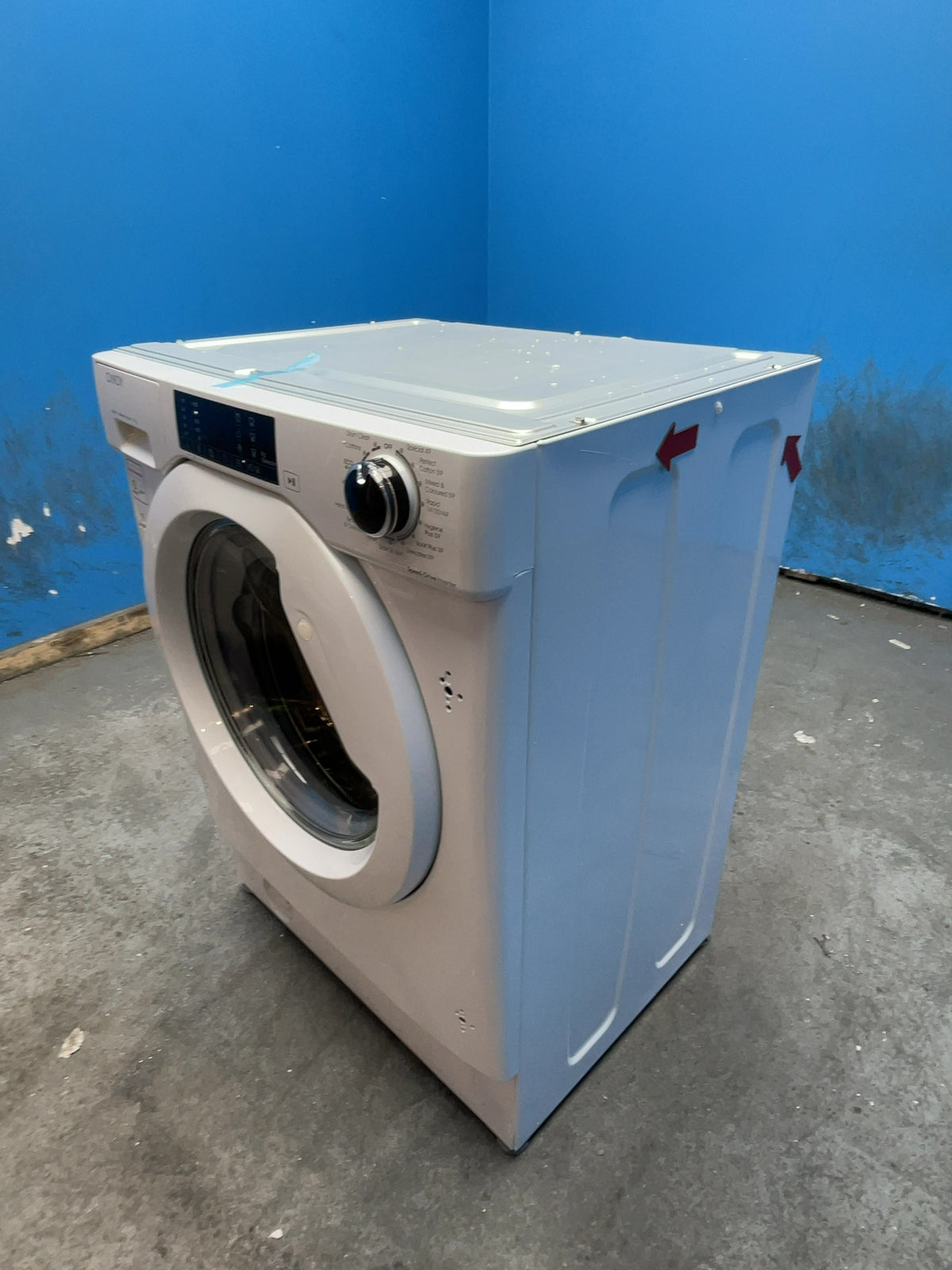 #GRC-168-703 - Candy 8kg 1400rpm Integrated Washing Machine – Inverter Motor, White