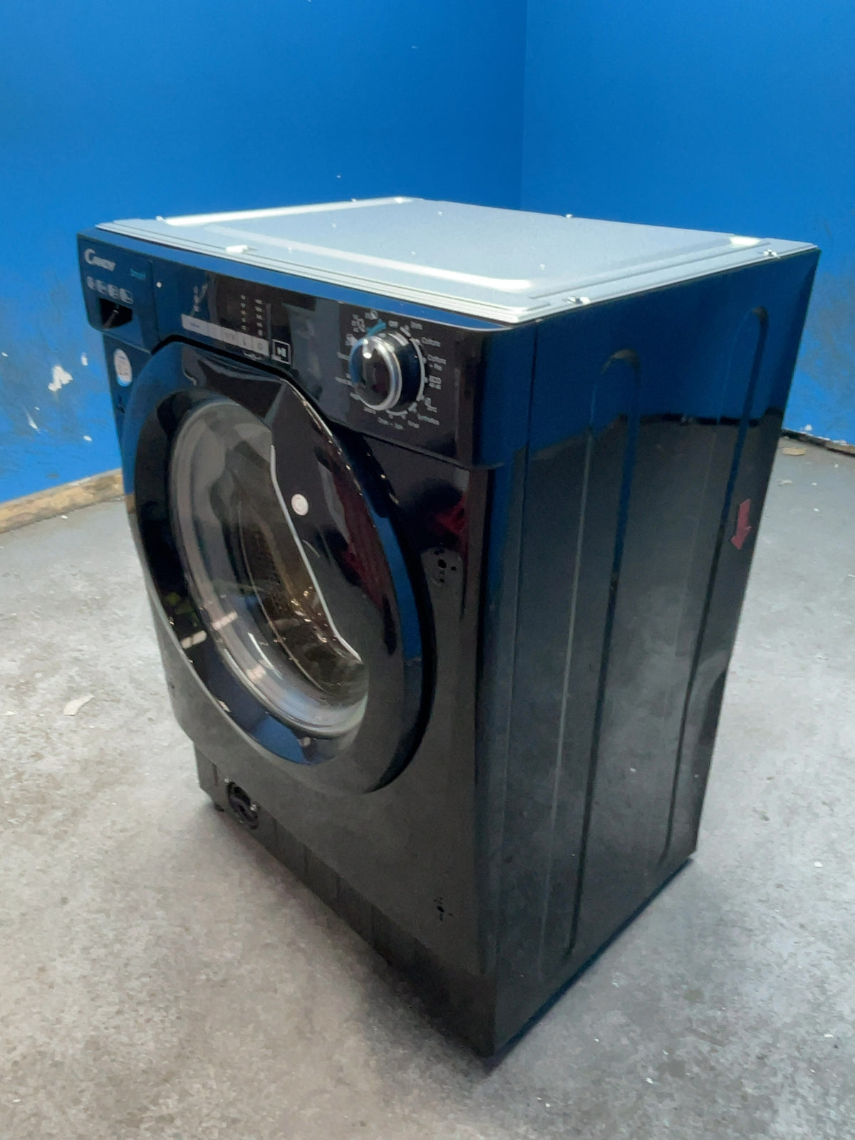 #GRC-168-714 - Candy Integrated 9kg 1400rpm Washing Machine – KG Detector, Rapid Washes, Black