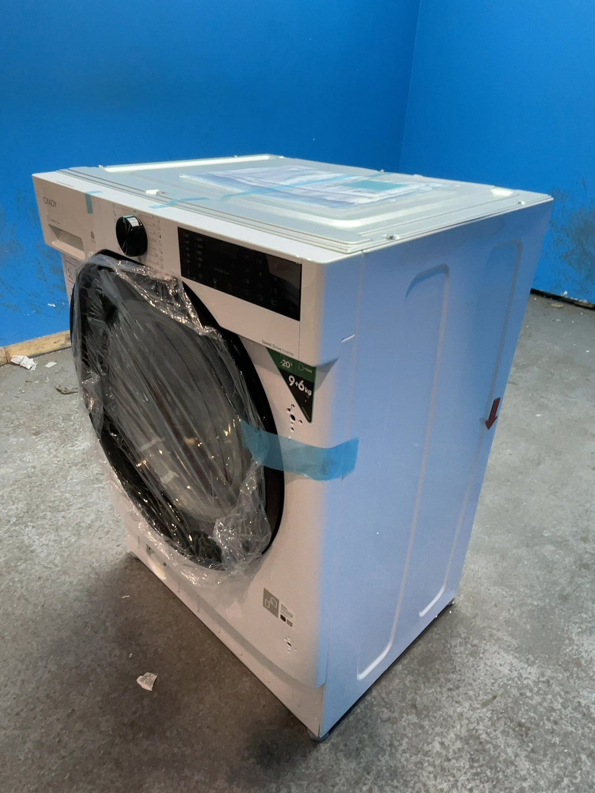 #GRC-168-723 - Candy ProWash&Dry 400 9kg/6kg Integrated Washer Dryer – Autodose, WiFi, Steam, White