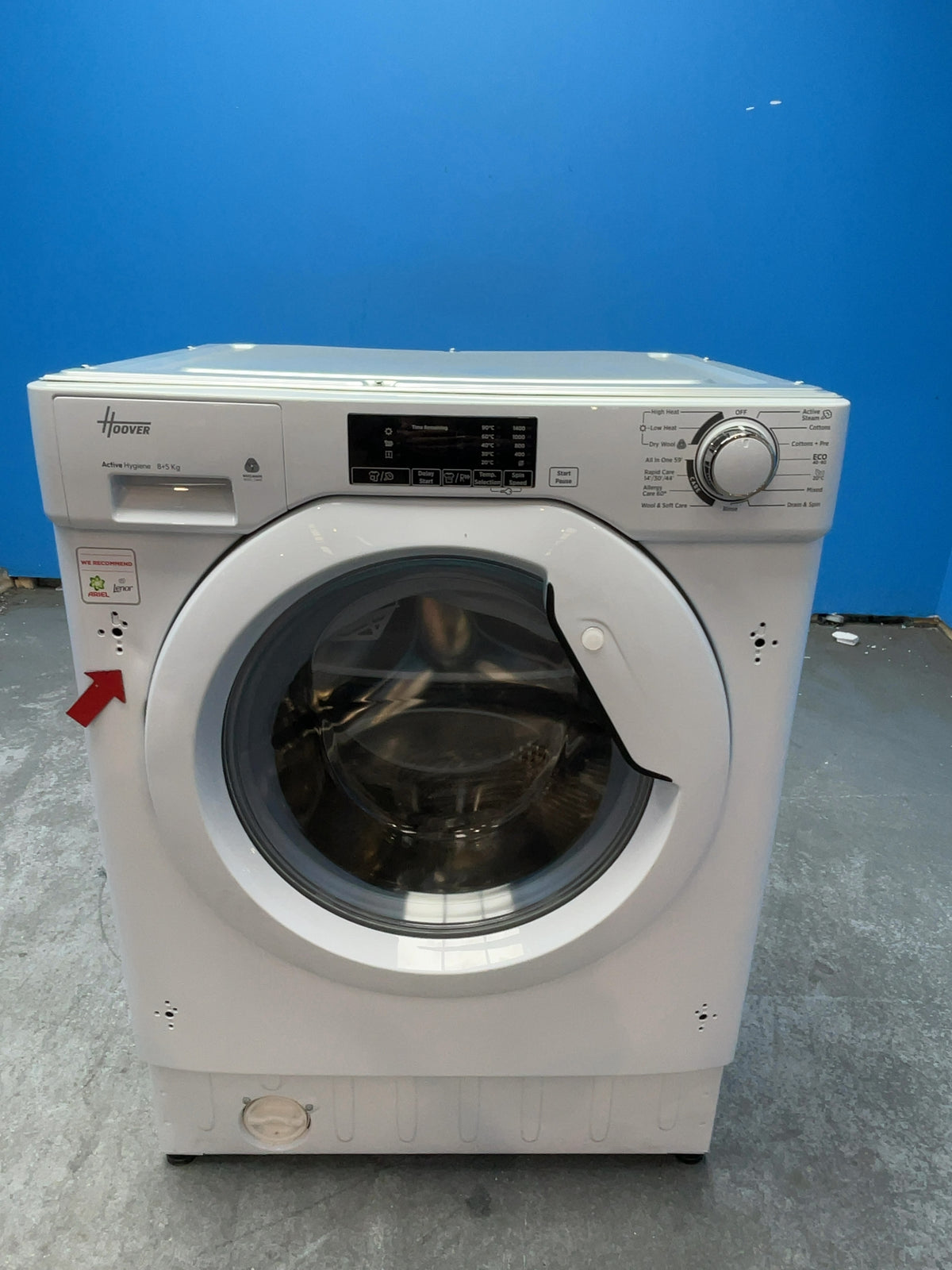#GRC-168-725 - Hoover H-Wash & Dry 300 Lite 8kg/5kg Integrated Washer Dryer – 1400rpm, Active Steam, Sensor Dry