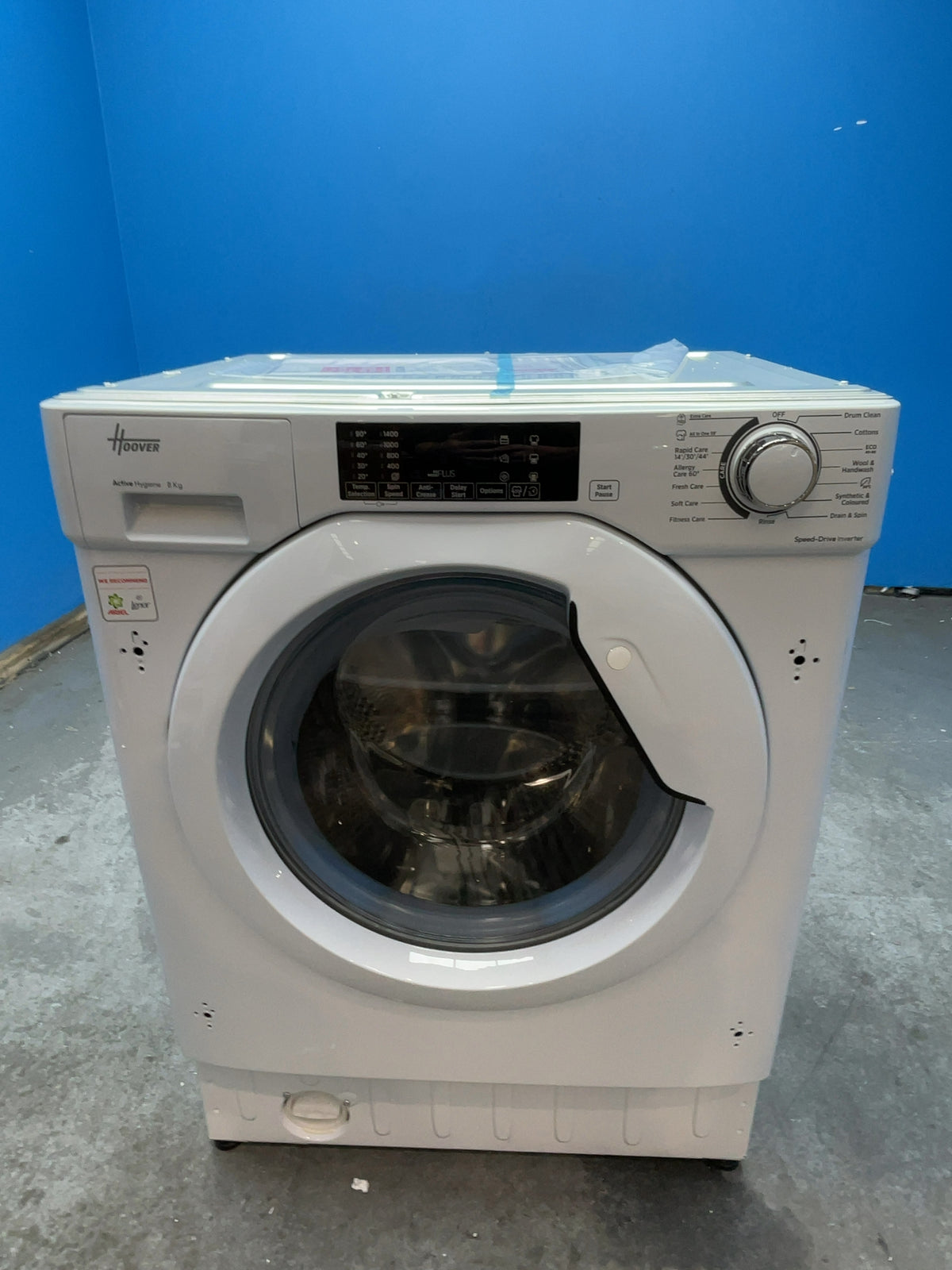 #GRC-168-758 - Hoover H-WASH 300 8kg 1400rpm Integrated Washing Machine – KG Mode Sensor, White