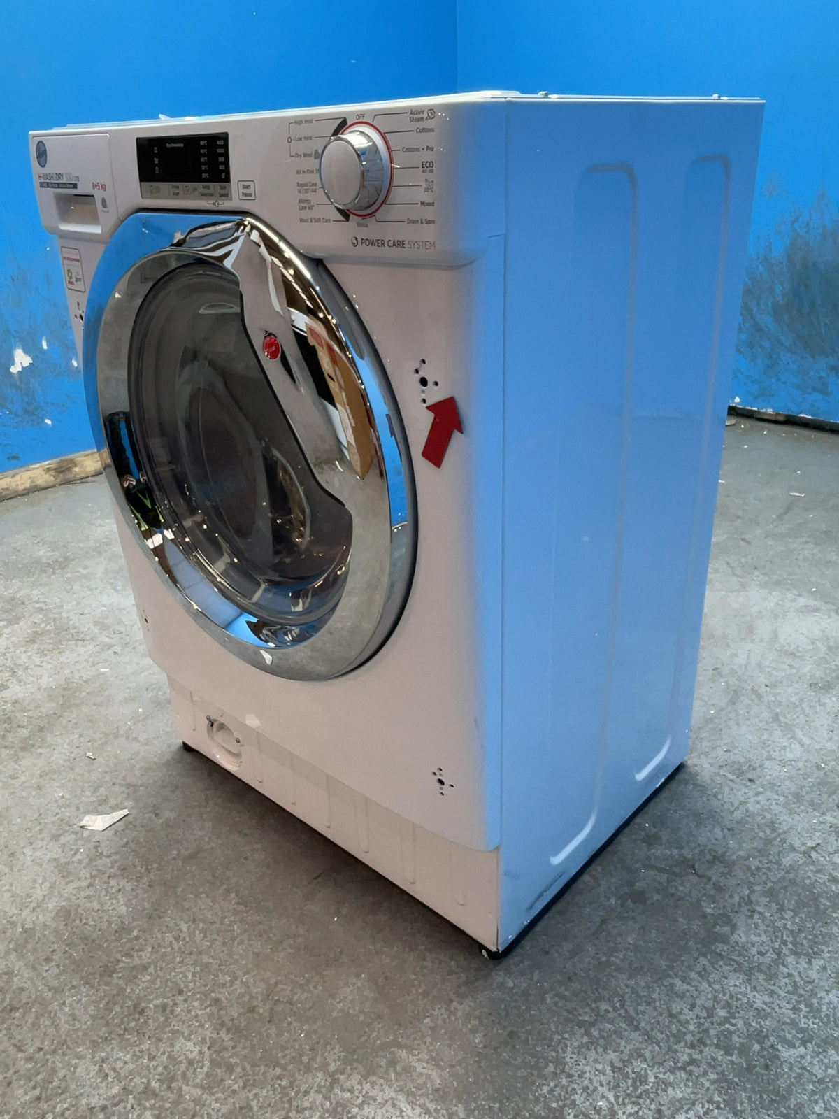 #GRC-168-767 - Hoover Integrated Washer Dryer – 8kg Wash, 5kg Dry, 1400rpm, WiFi Connected, White