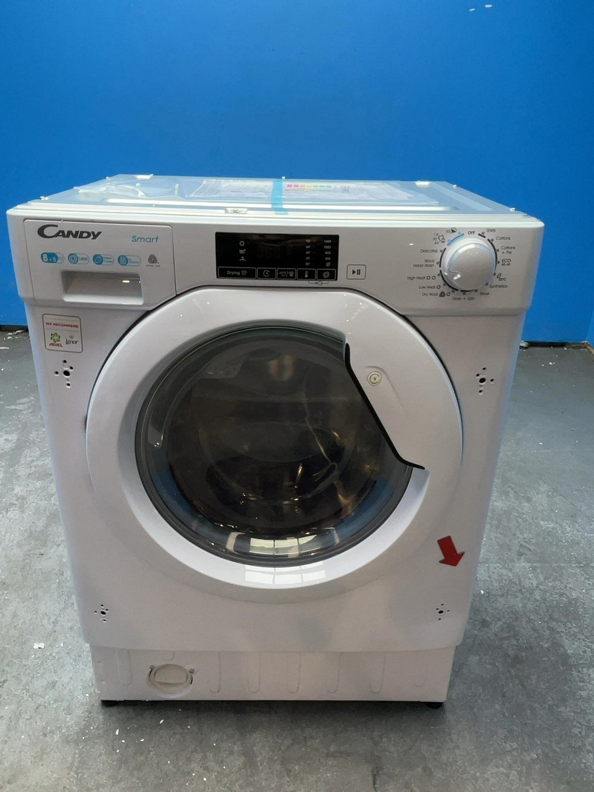 #GRC-168-773 - Candy 8kg/5kg Integrated Washer Dryer – 1400rpm, Quick Wash, White