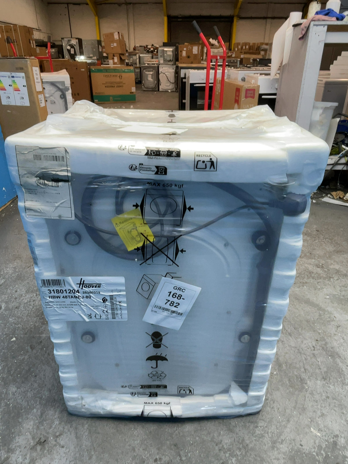 #GRC-168-782 - Hoover H-WASH 300 8kg 1400rpm Integrated Washing Machine – KG Mode Sensor, White