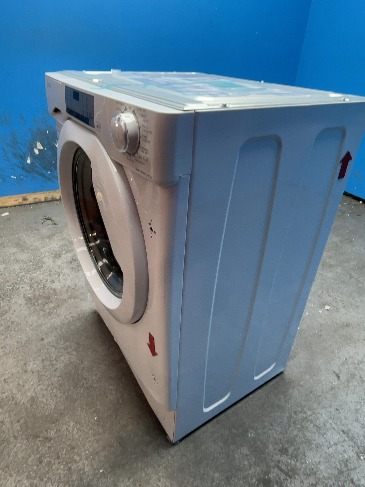 #GRC-168-809 - Candy Integrated 8kg 1200rpm Washing Machine – Inverter Motor, KG Detector, Quick 14 Min Wash, White
